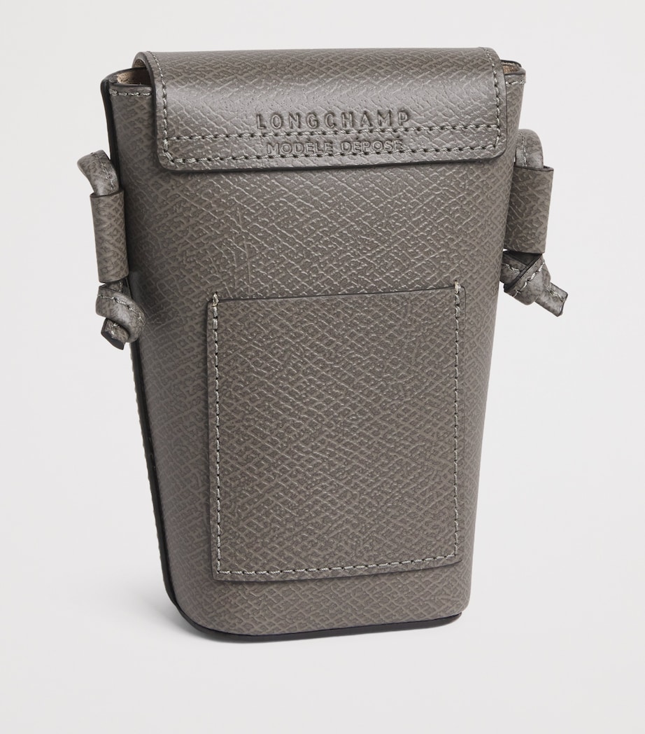 Leather Épure Phone Case with Strap P55 TURTLEDOVE Image 2