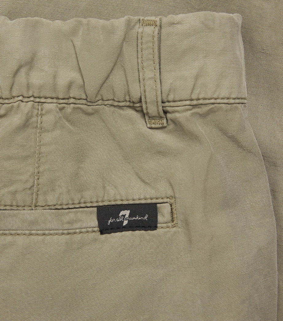 7 For All Mankind Mens Hybrid Joggers Green Image 6