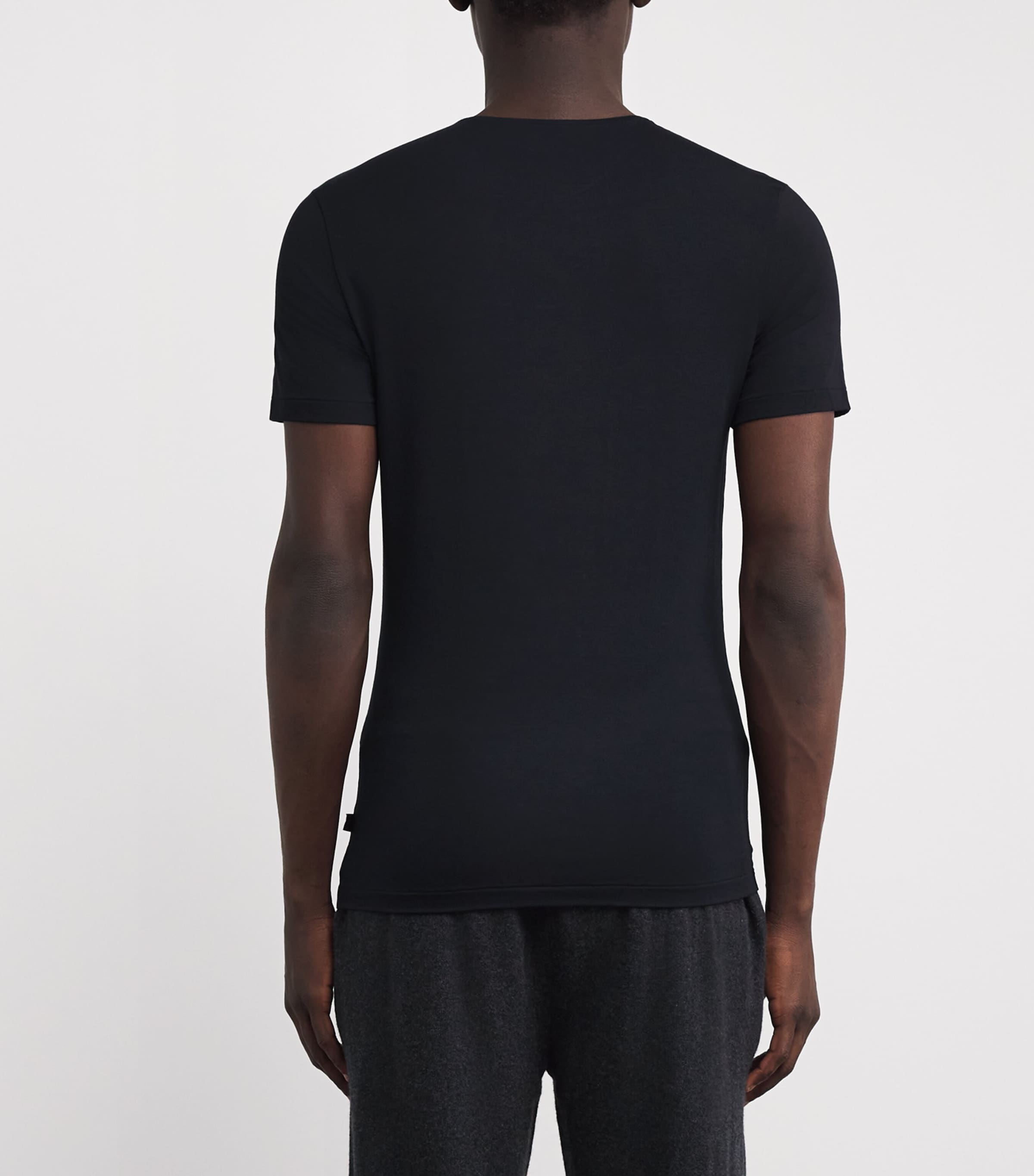 Micromodal Crew-Neck T-Shirt BLACK Image 4