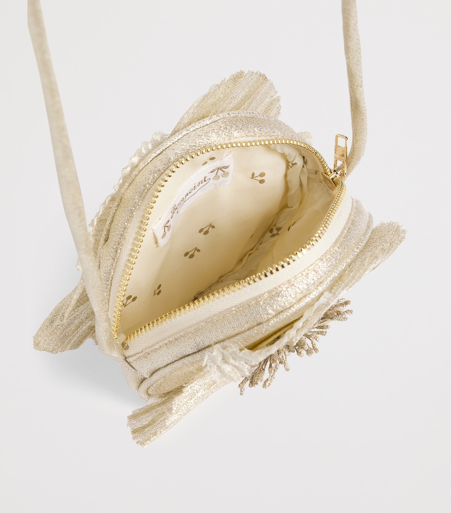 Embellished Petal Cross-Body Bag OR BLANC Image 3