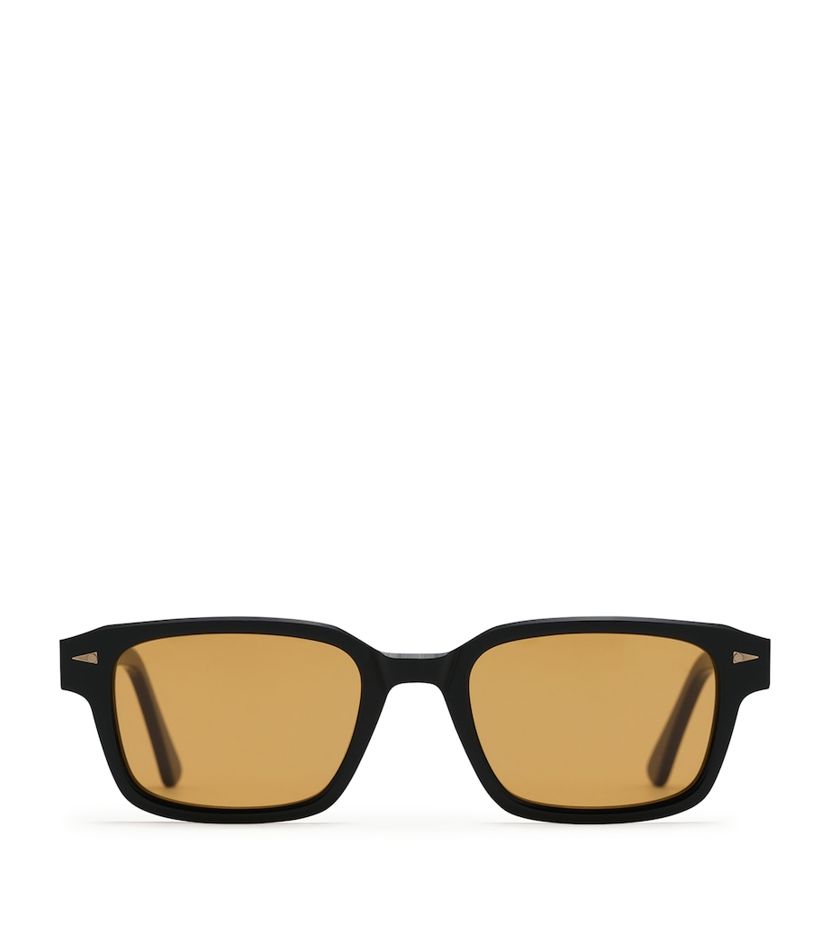 Ahlem Rive Gauche Rectangle Sunglasses Black/ Honey Image 1