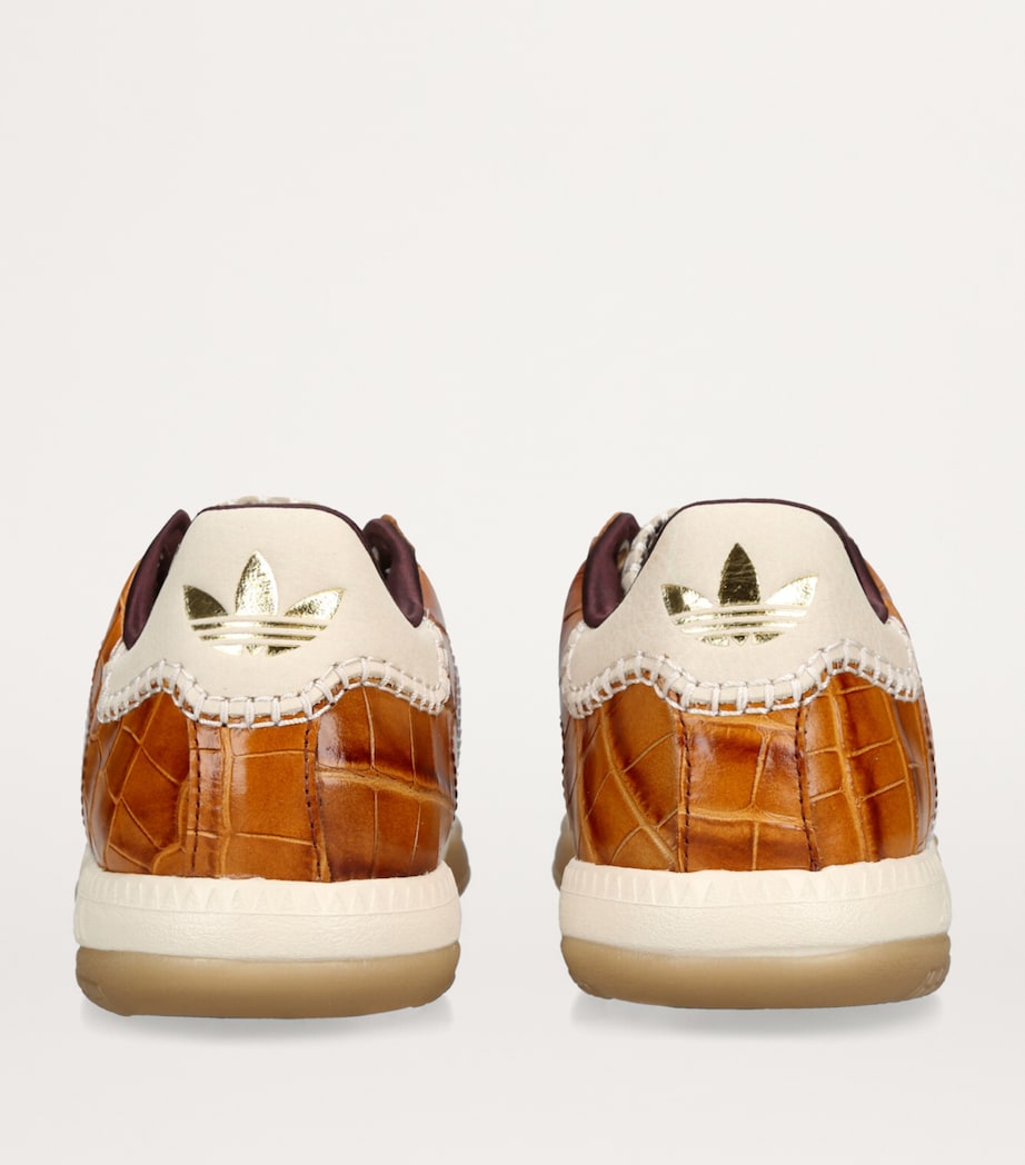 adidas Silver x Wales Bonner Leather Samba MN Sneakers | Harrods US adidas Silver x Wales Bonner Leather Samba MN Sneakers | Harrods US