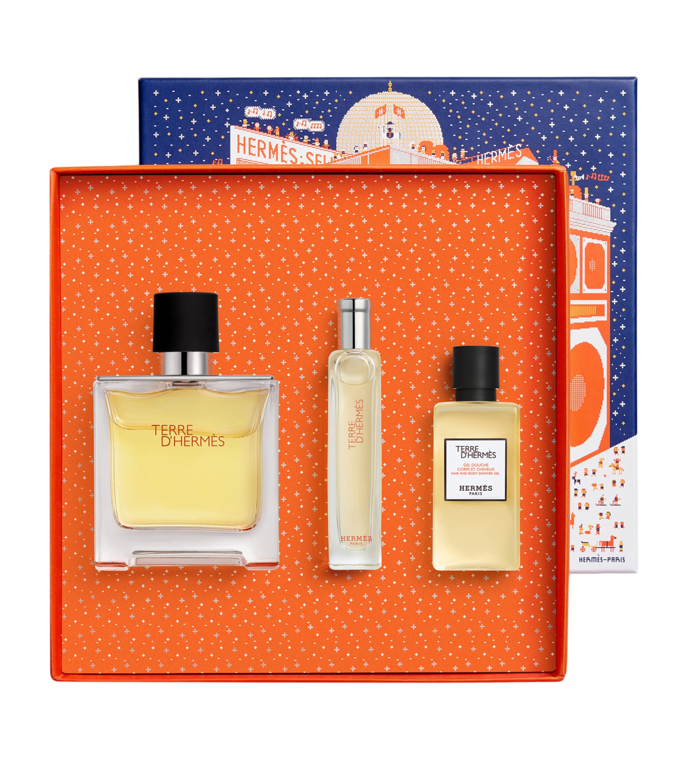 HERMÈS Terre d'Hermès Pure Perfume Gift Set (75ml) | Harrods UK