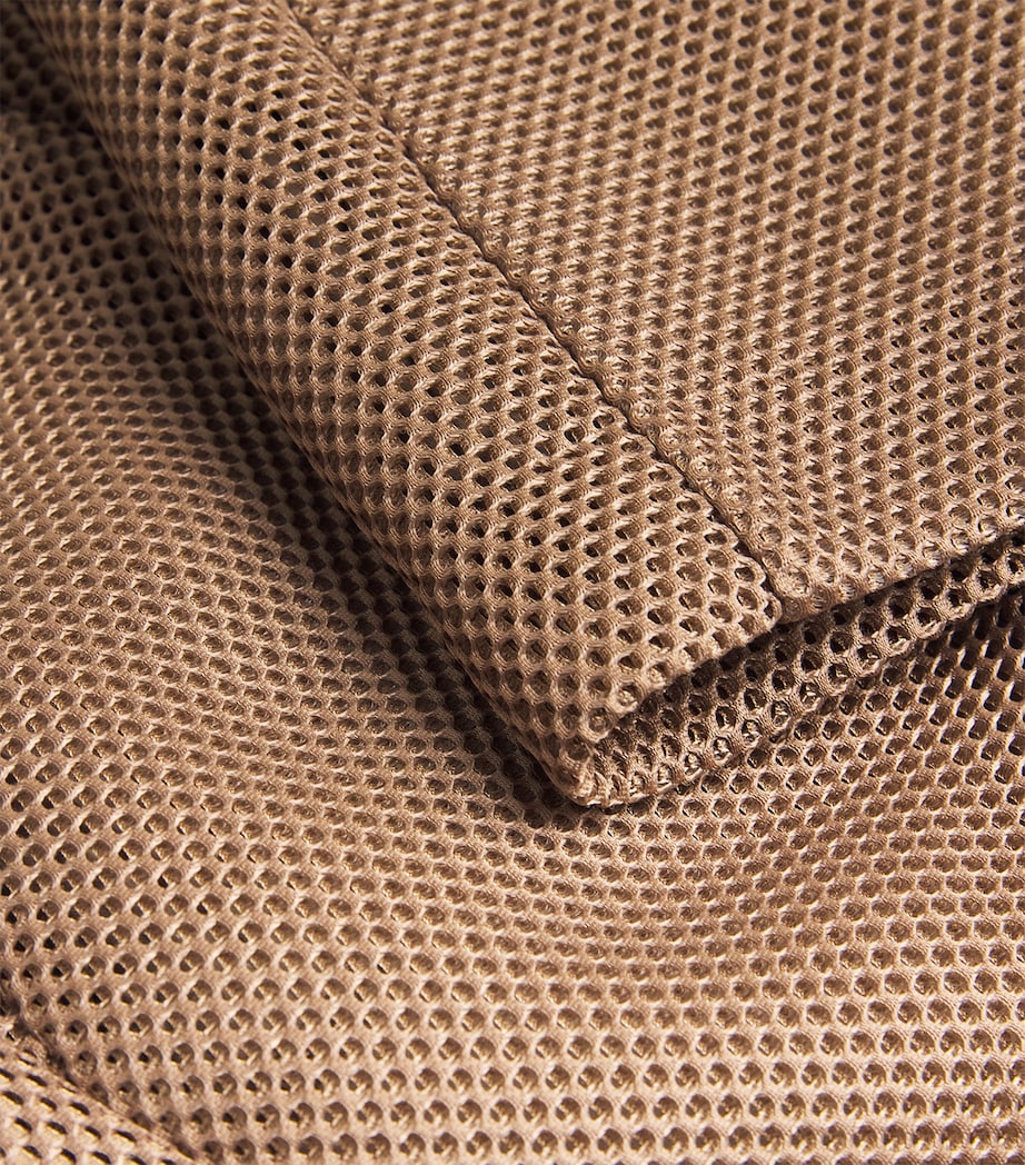 Mesh Pleated Shorts HAZELNUT BROWN Image 5