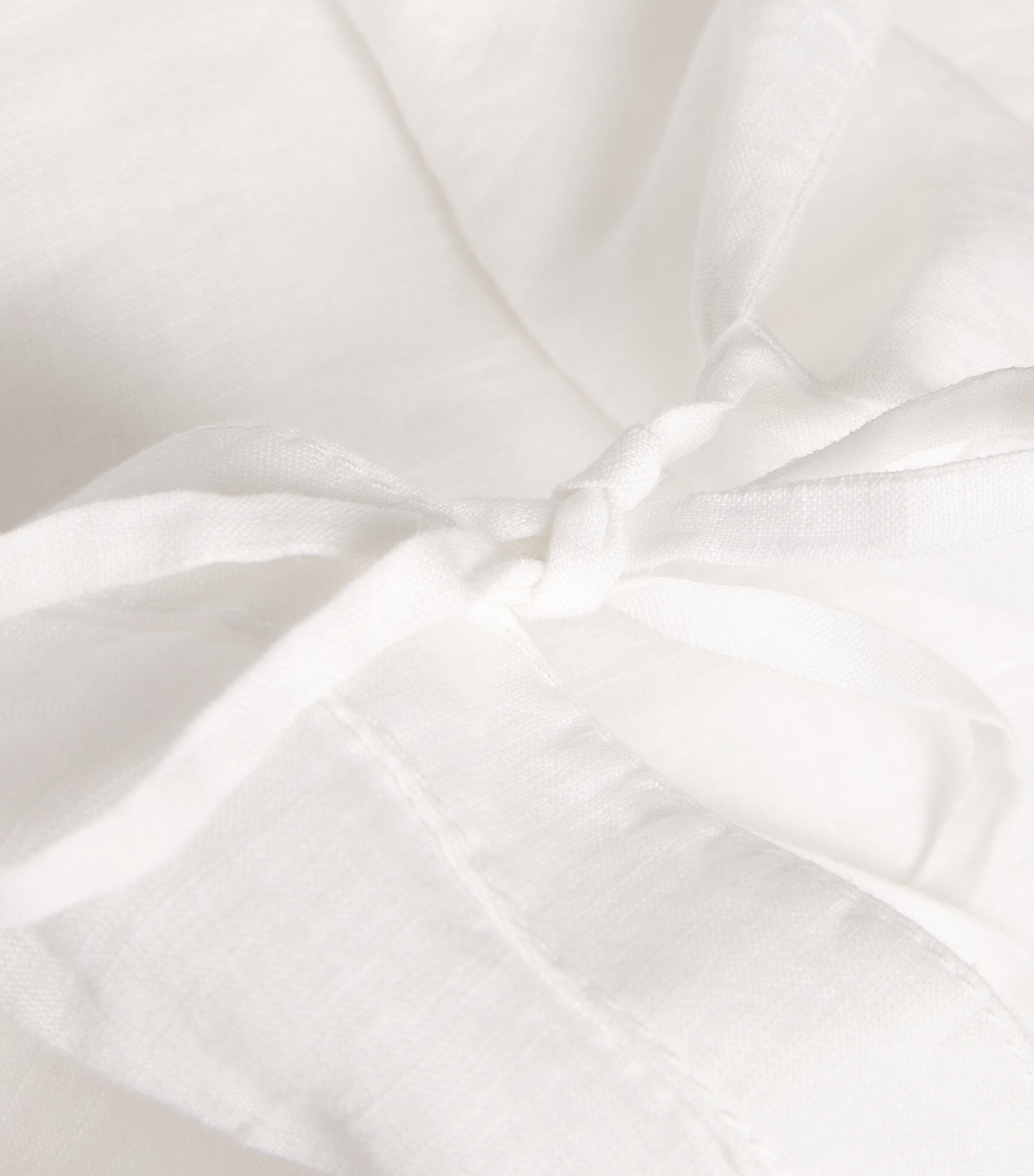 Linen Sleeveless Wrap Jacket OPTICAL WHITE Image 5