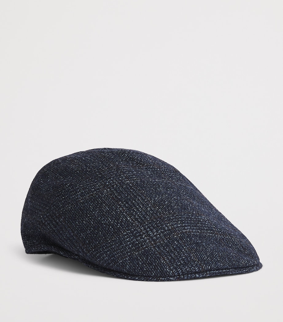 Wool-Blend Parigi Duckbill Flat Cap PRINCIPE 254B Image 2