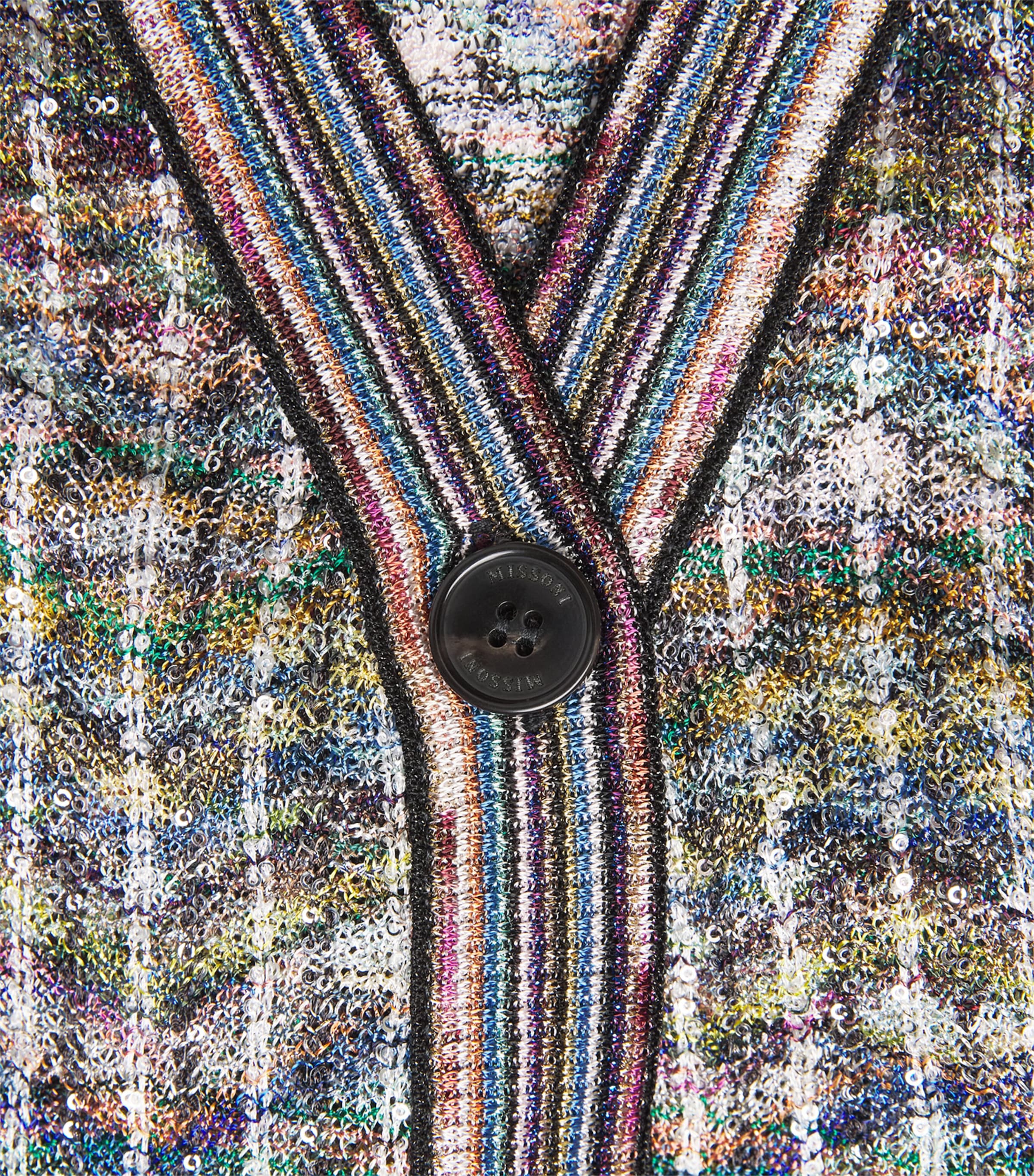 Missoni Womens Zigzag Sequinned Cardigan Smspw Light Multiclr Image 6