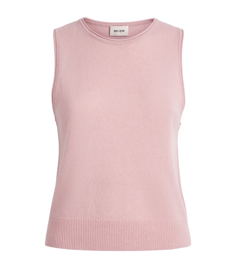 Cashmere Sweater Vest SMOKE PINK Image 1