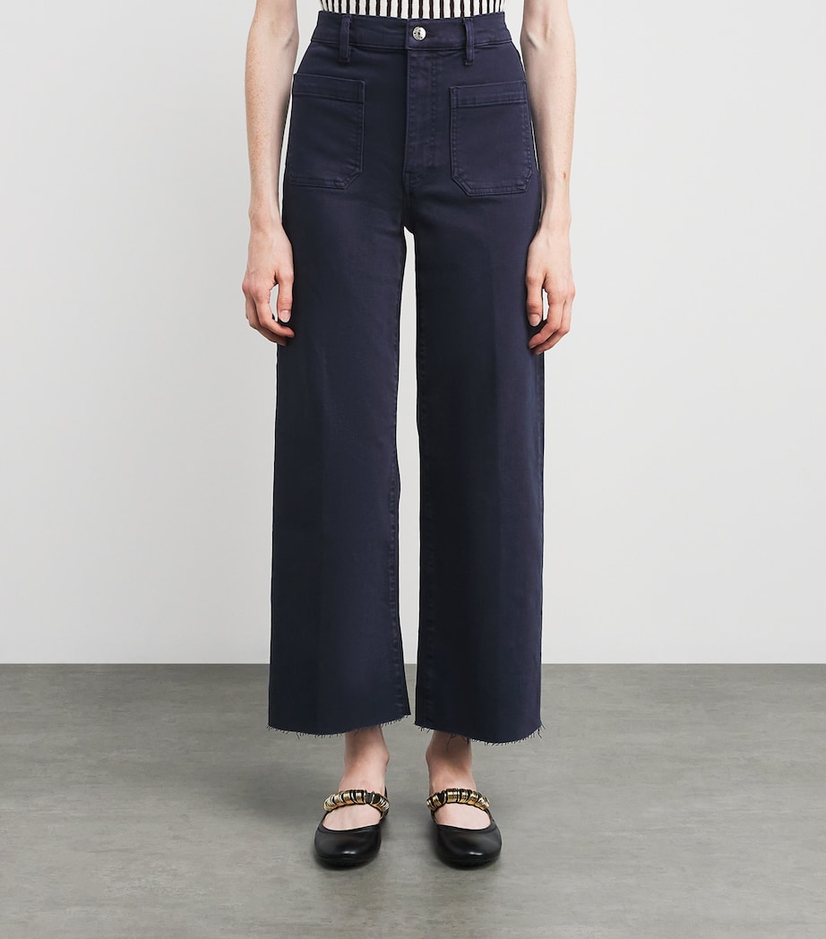 The Anchor Wide-Leg Jeans NAVY RAW FRAY Image 3