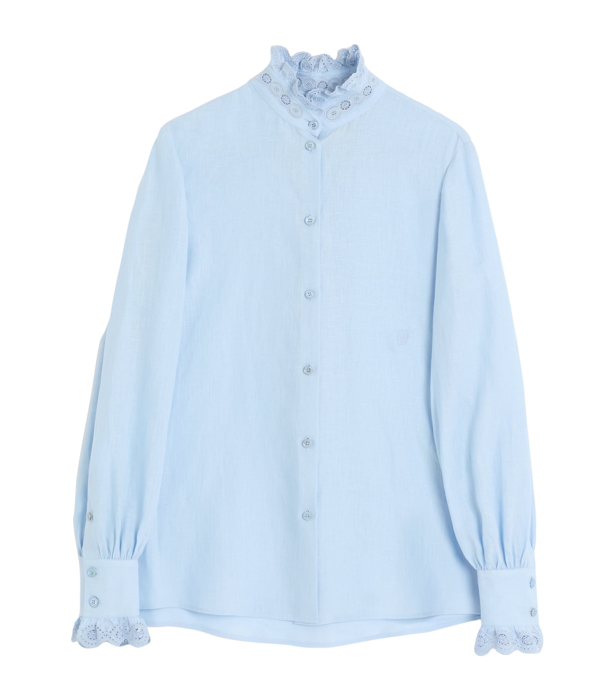 Valentino Linen Embroidered Shirt