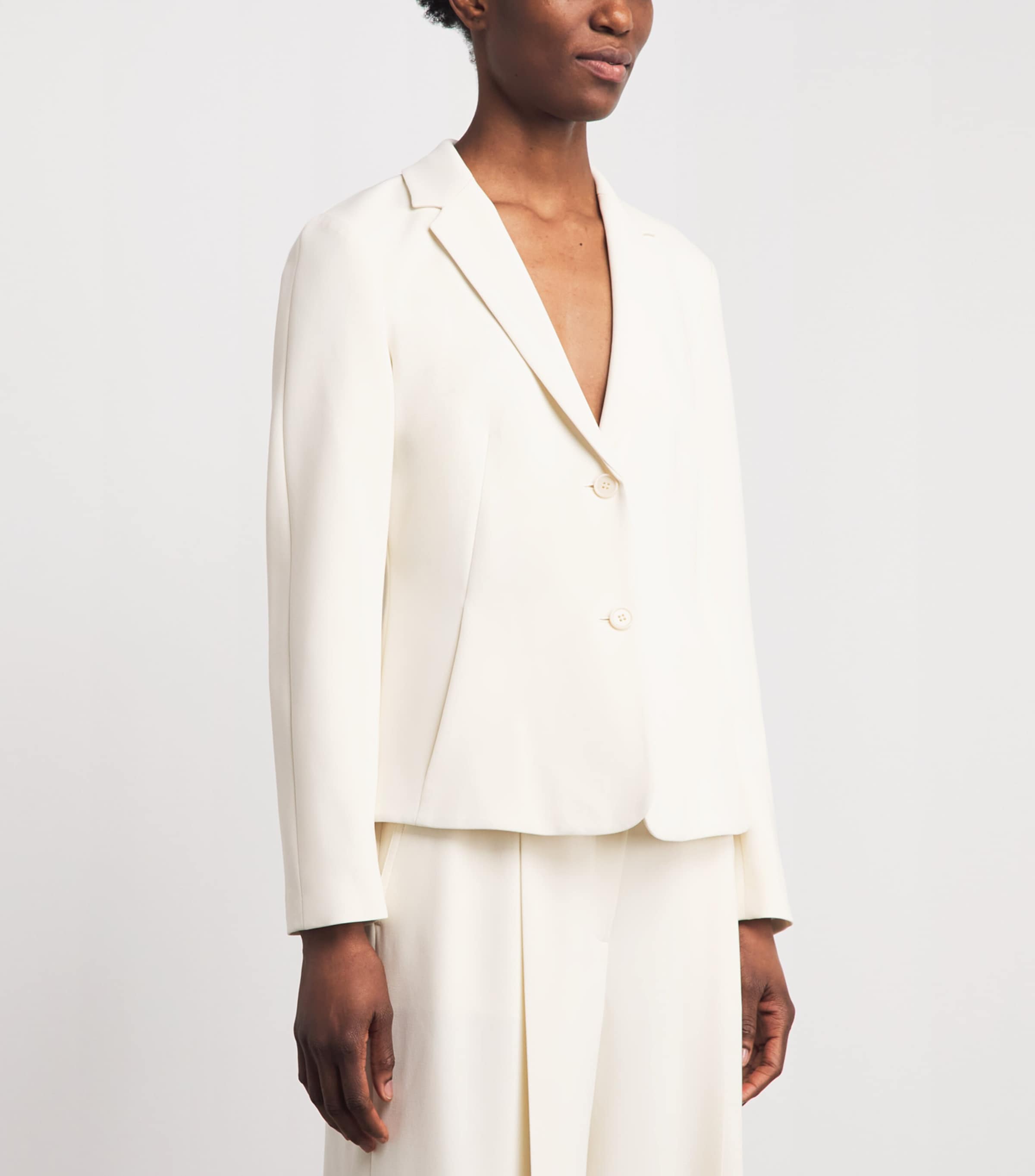 Theory Womens Admiral Crepe Blazer Rice Image 4