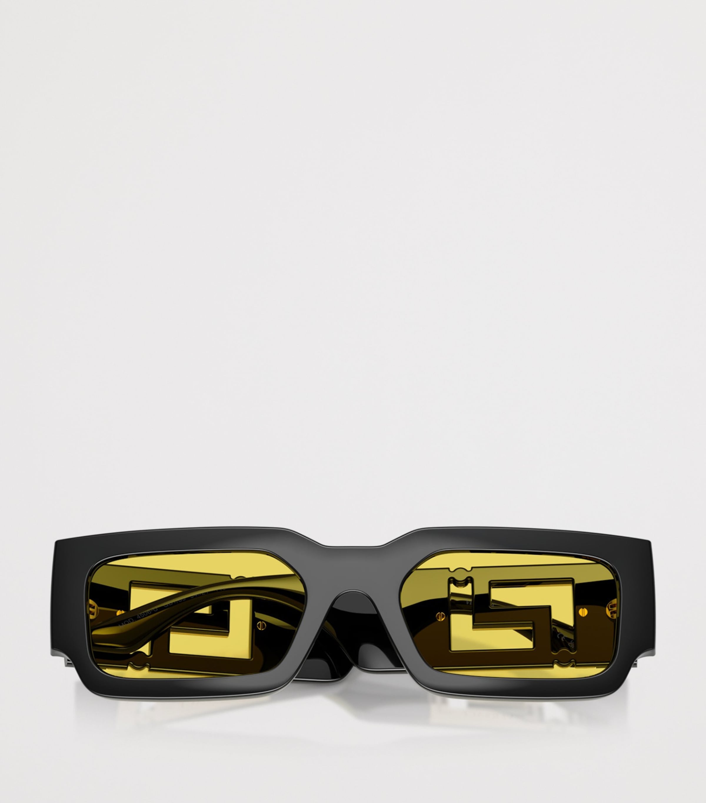 Versace Greca Maxi Rectangle Sunglasses Black Image 5