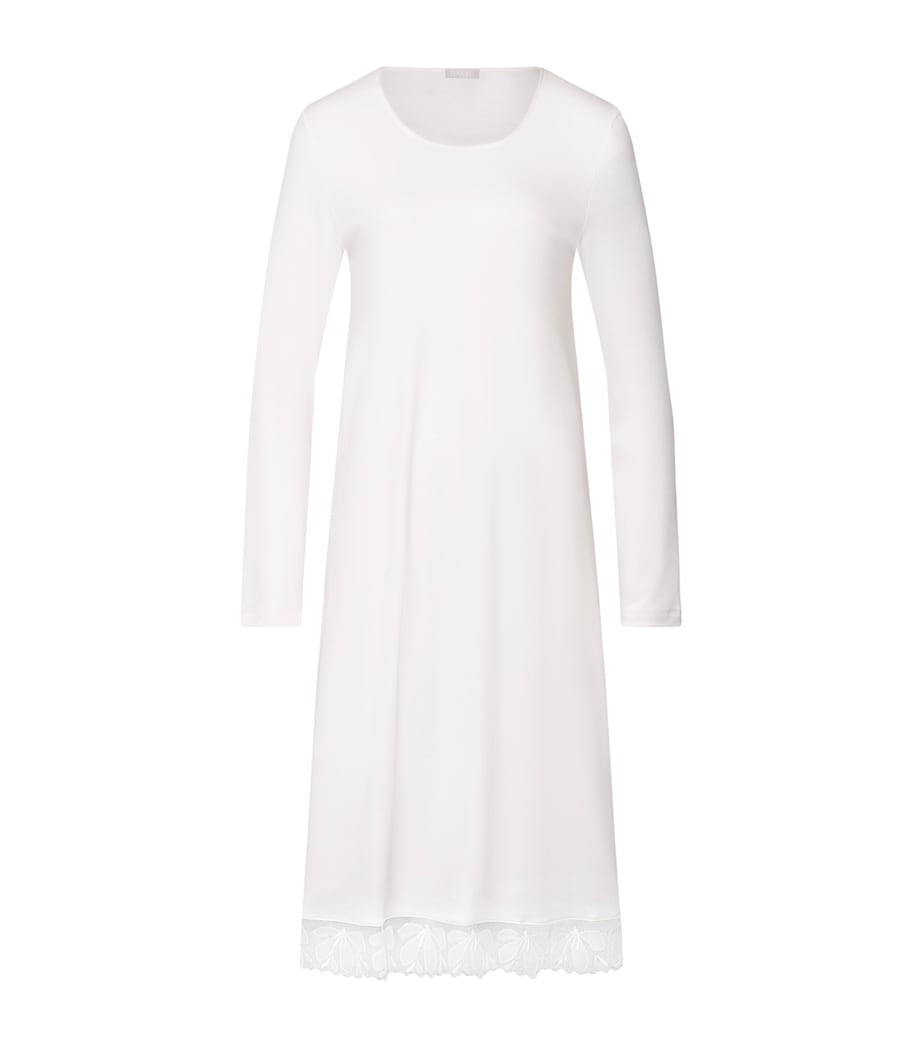Cotton Long-Sleeve Kalea Nightdress OFF WHITE Image 1