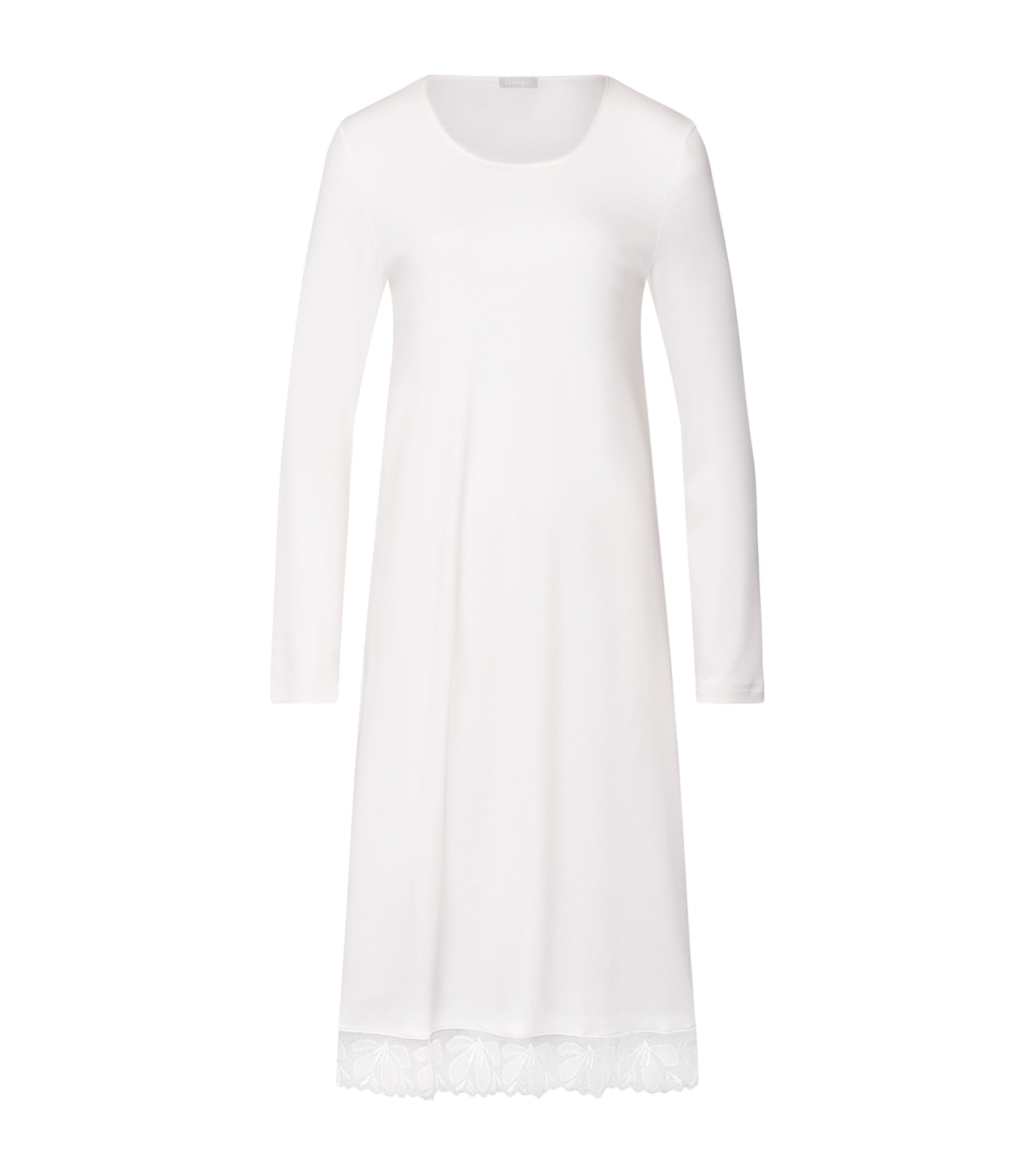 Hanro Cotton Long-Sleeve Kalea Nightdress | Women Clothing | Nightwear | Nightdresses | Pyjamas | Designers | Hanro