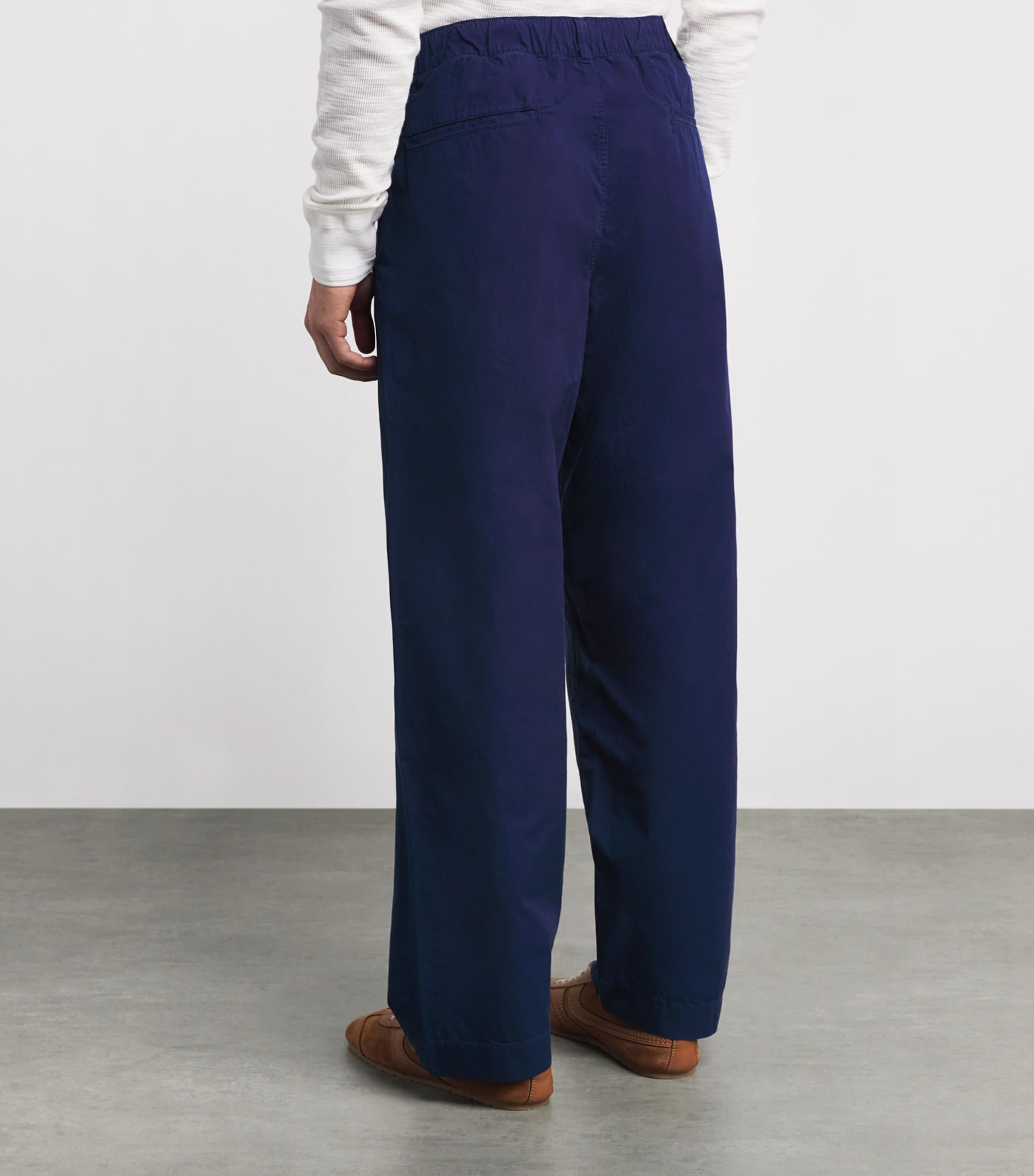 Stretch-Cotton Twill Prepster Trousers SPRING NAVY Image 4