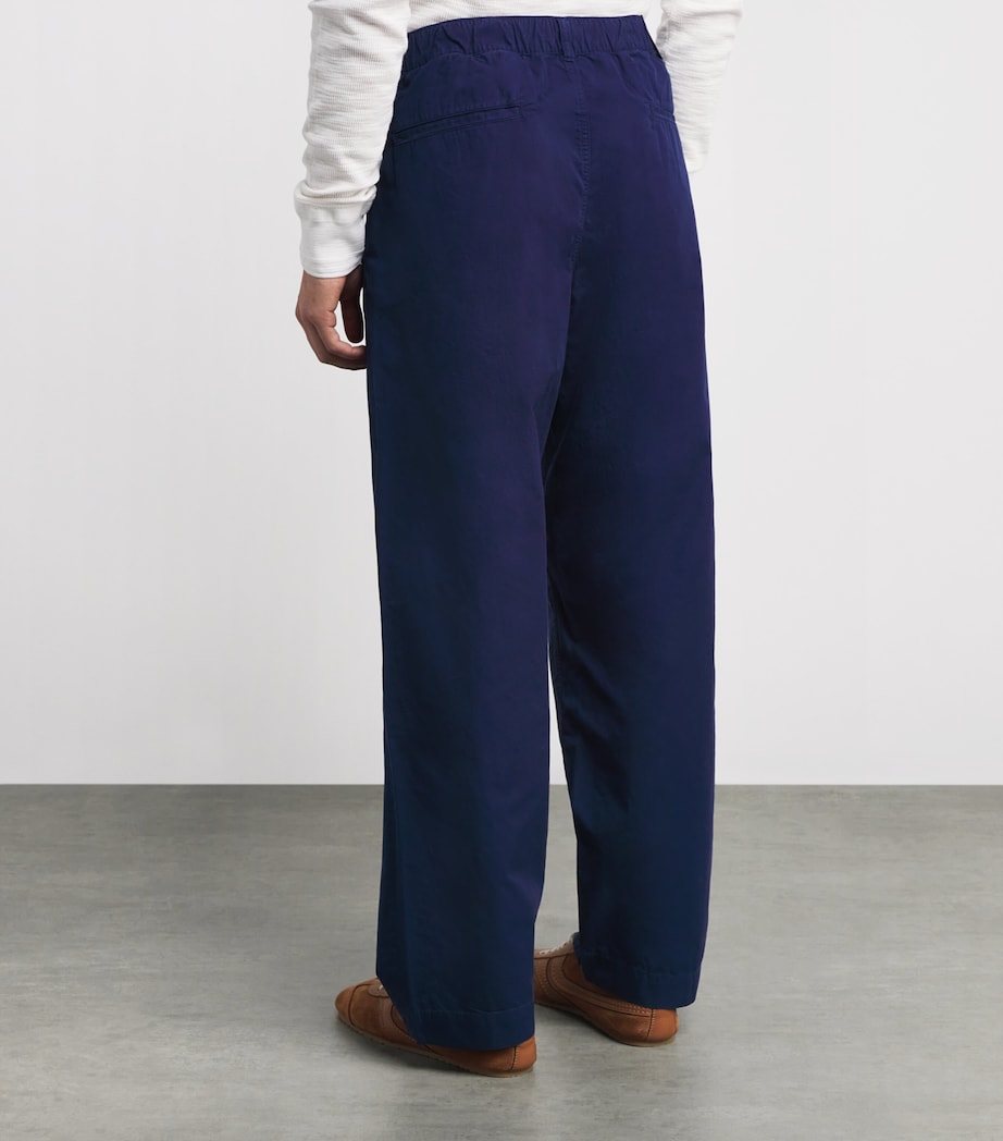 Stretch-Cotton Twill Prepster Trousers SPRING NAVY Image 4