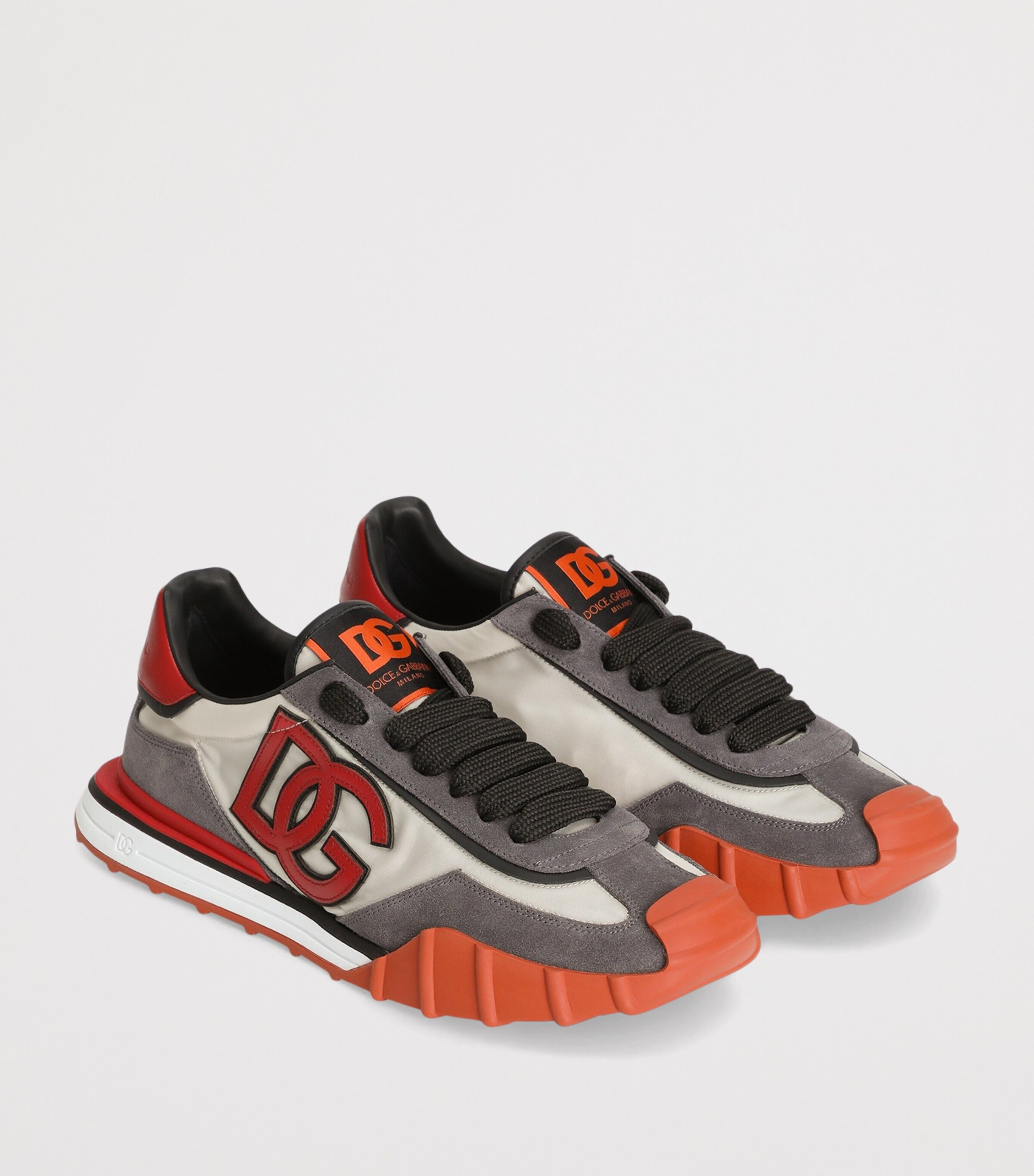 Dolce&Gabbana Athletic Low-Top Sneakers Avorio/rosso Image 2