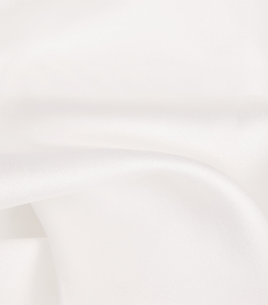 Maje Womens Stretch-Silk T-Shirt White Image 6