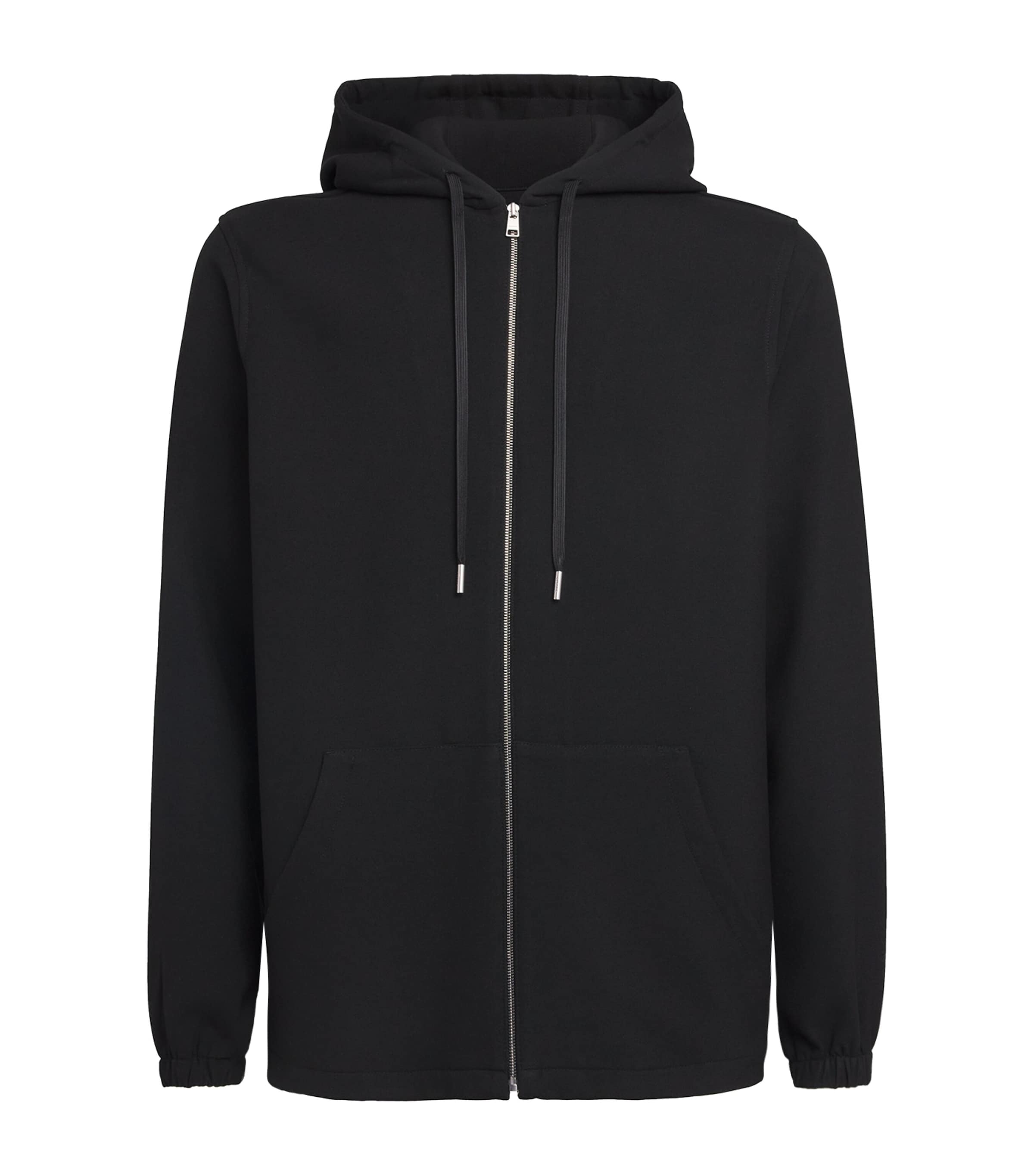 Zip-Up Hoodie BLACK Image 1