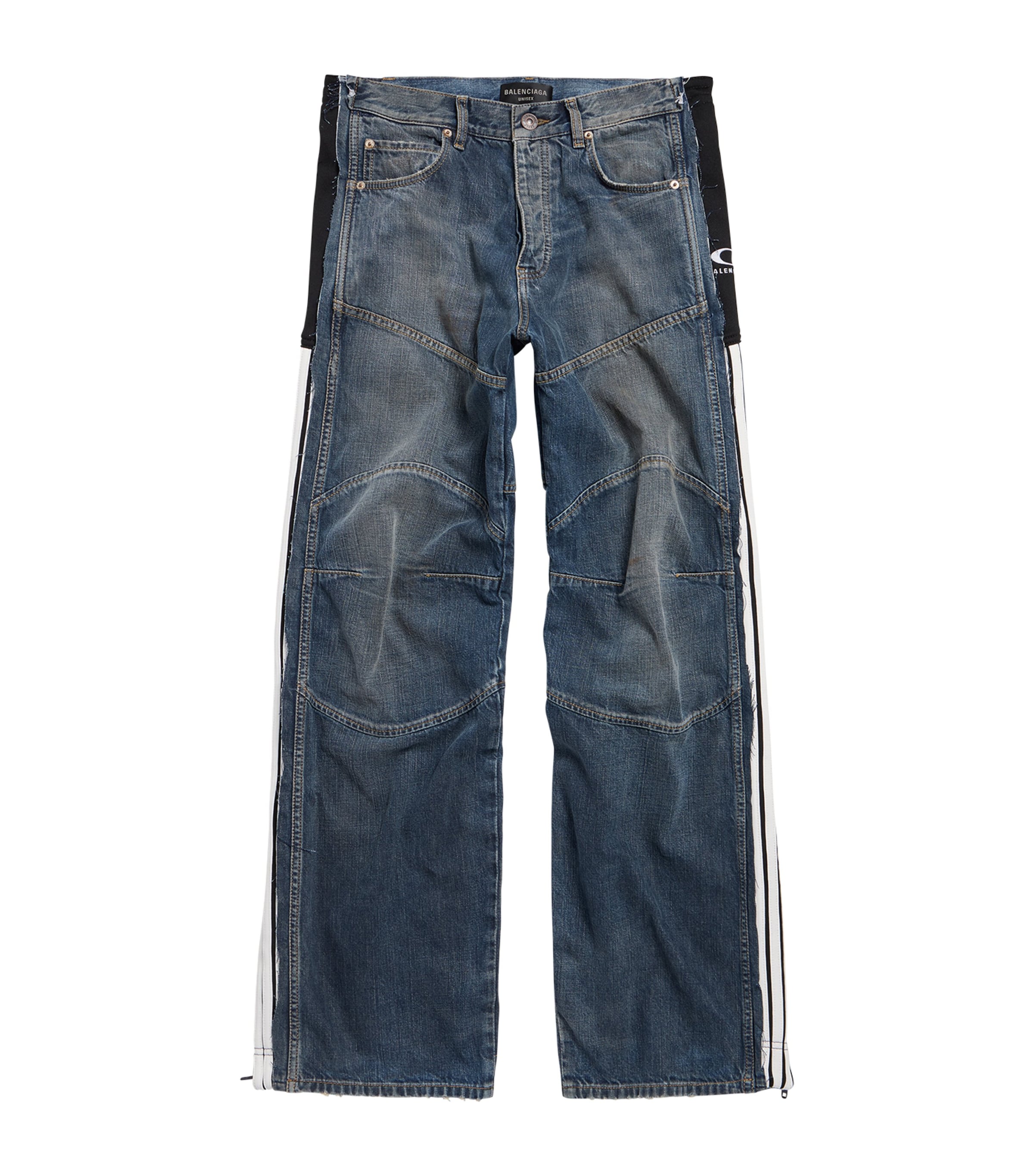 【送料&関税込】Balenciaga Five Pocket Jeans With Ripped Hem Balenciaga High-Rise Wide-Leg Ripped Jeans | Harrods UK