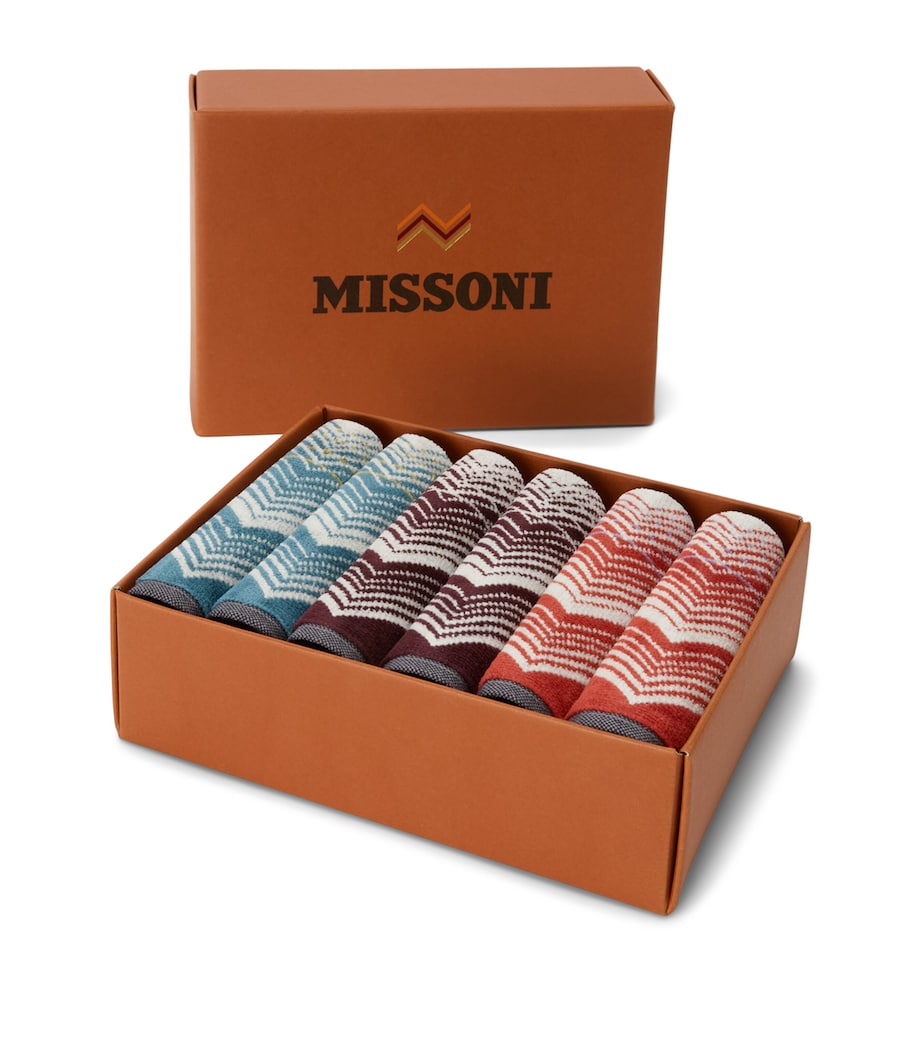 Missoni Home Set of 6 Marea Facecloths (30cm x 30cm) Image 4