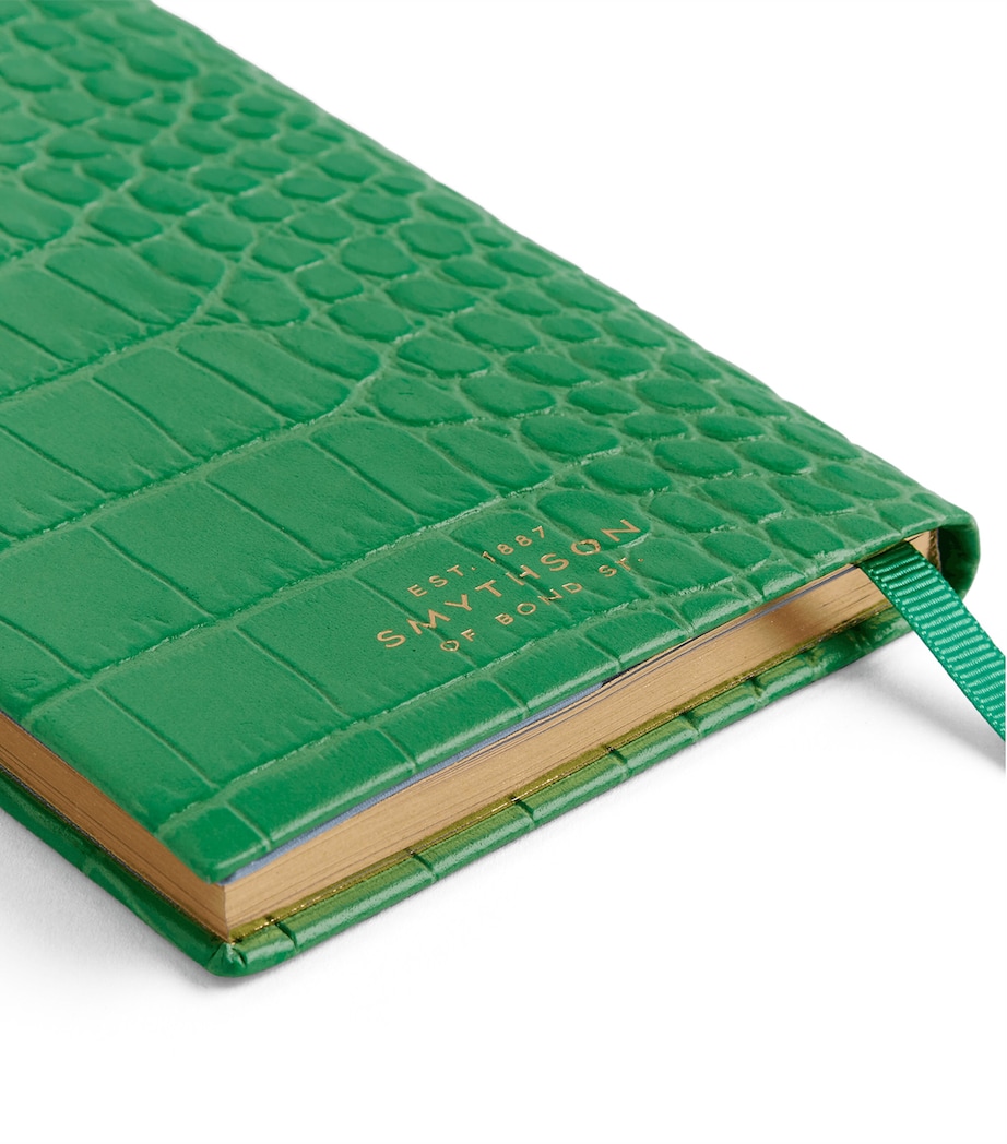 Smythson Leather Panama Weekly Diary 2027 Jade Image 6