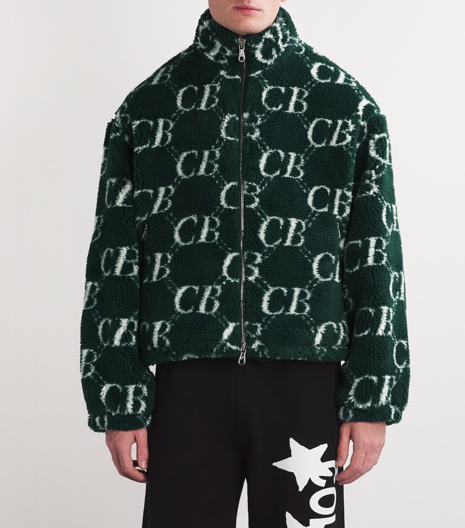 Monogram Fleece Jacket FOREST GREEN 610 Image 3