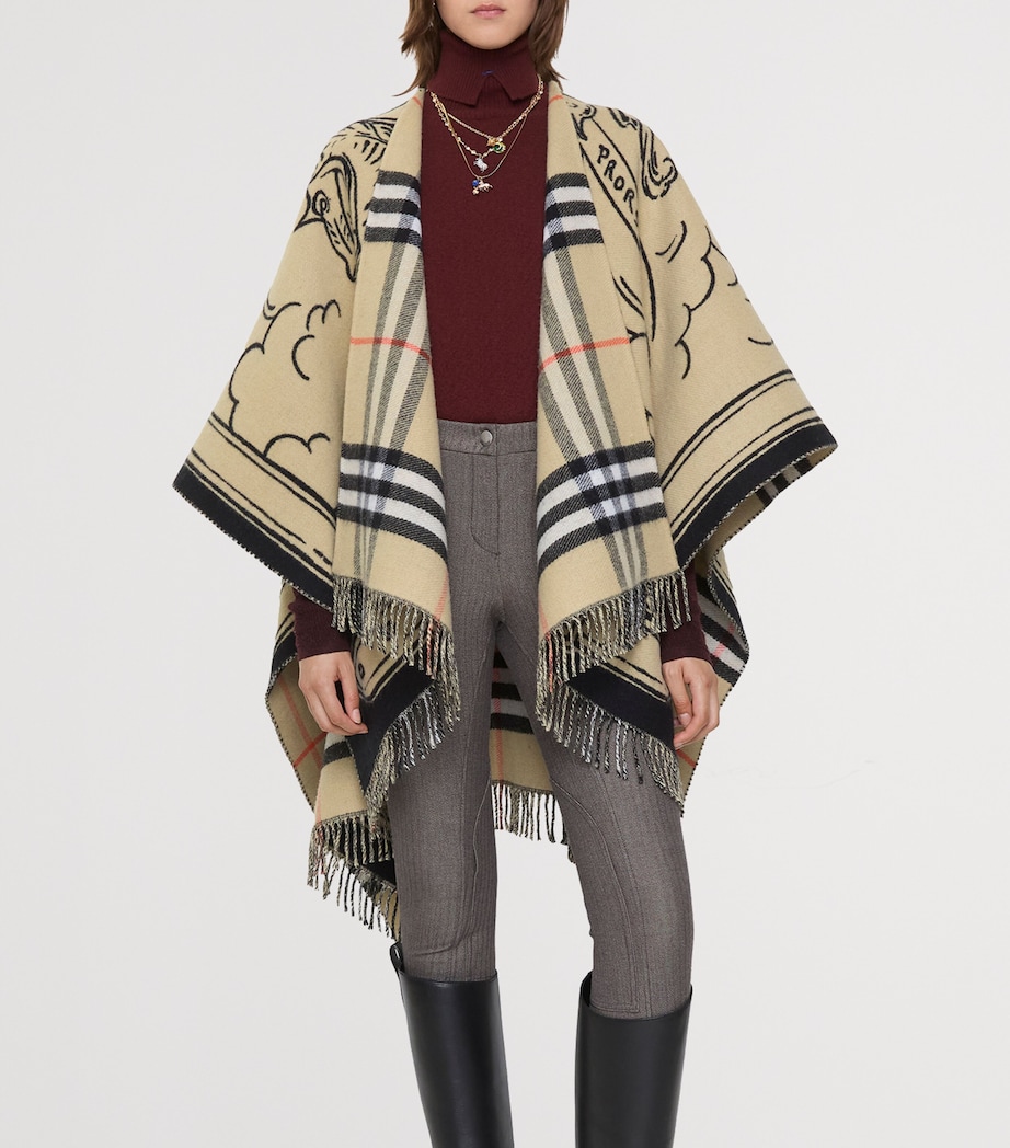 Wool Reversible Check EKD Cape SAND Image 2