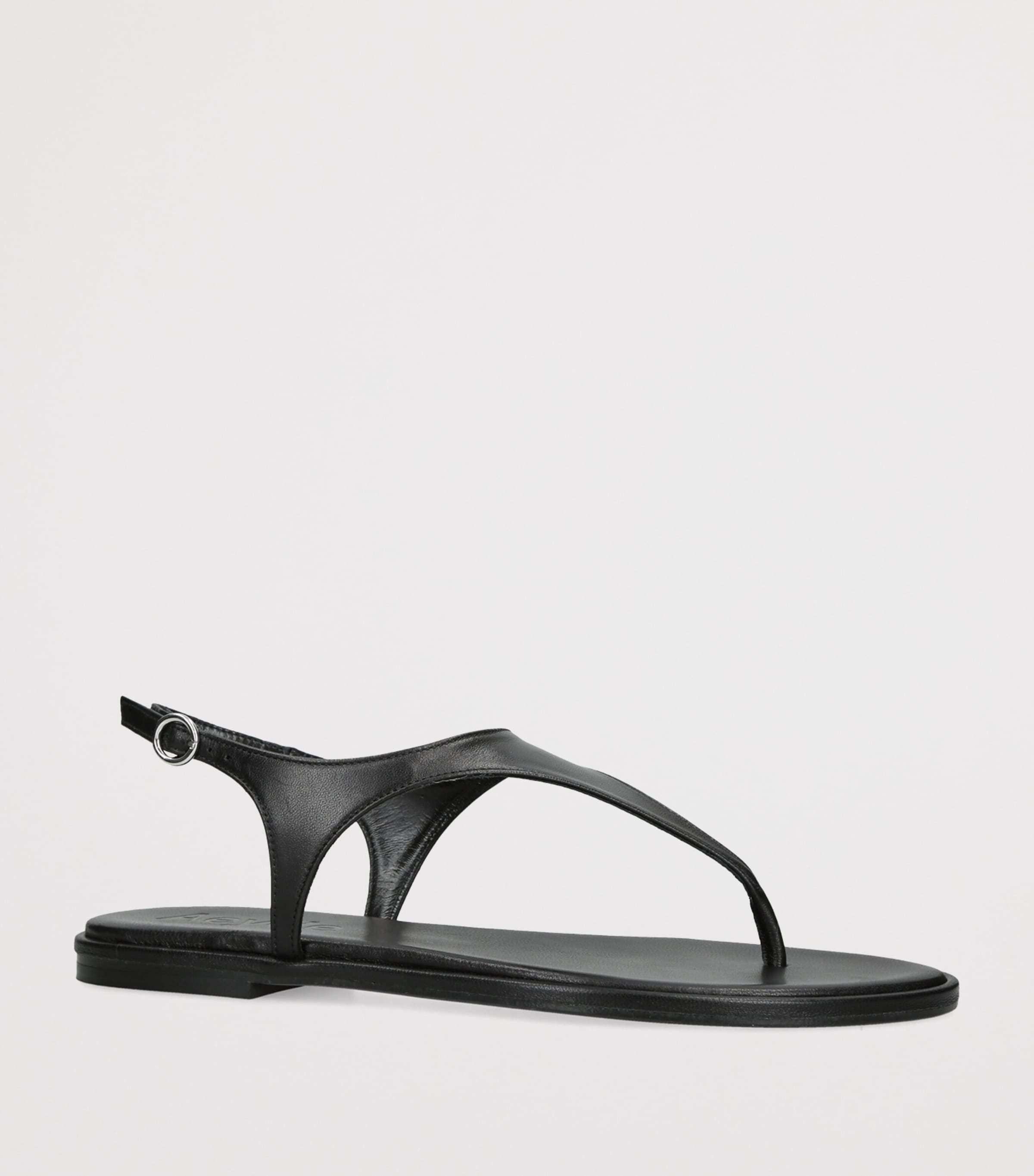 aeyde Leather Raine Sandals Black Image 2