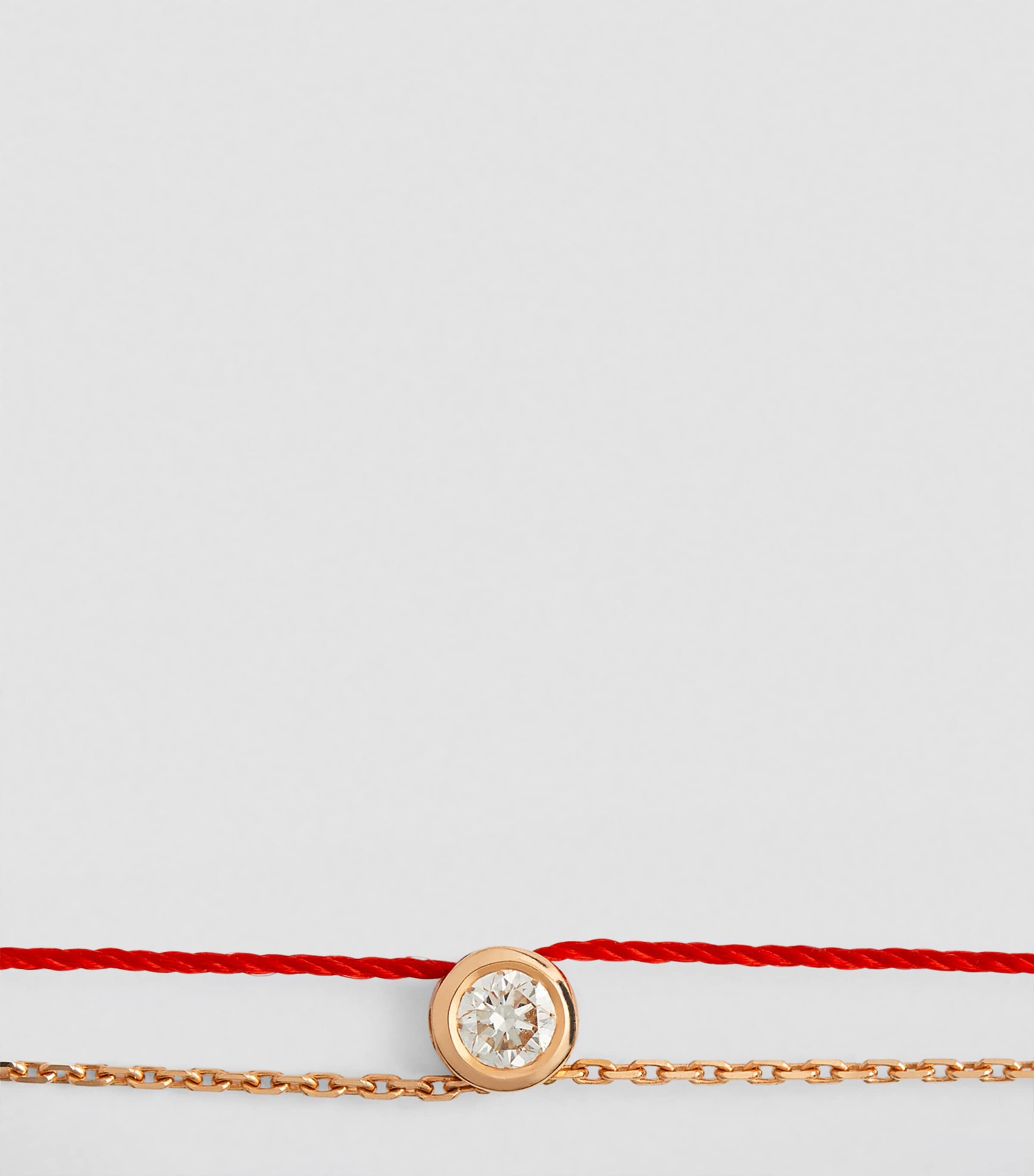Rose Gold and Diamond Pure Elegant Bracelet RED Image 2