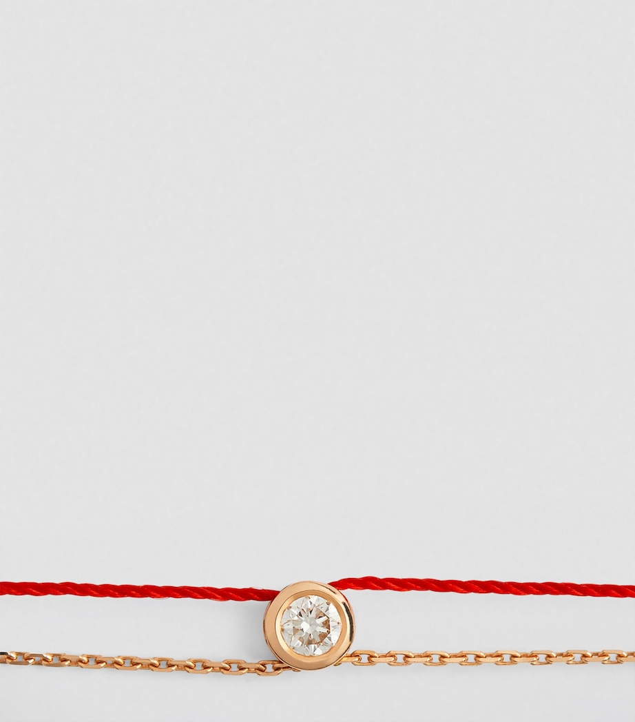 Rose Gold and Diamond Pure Elegant Bracelet RED Image 2