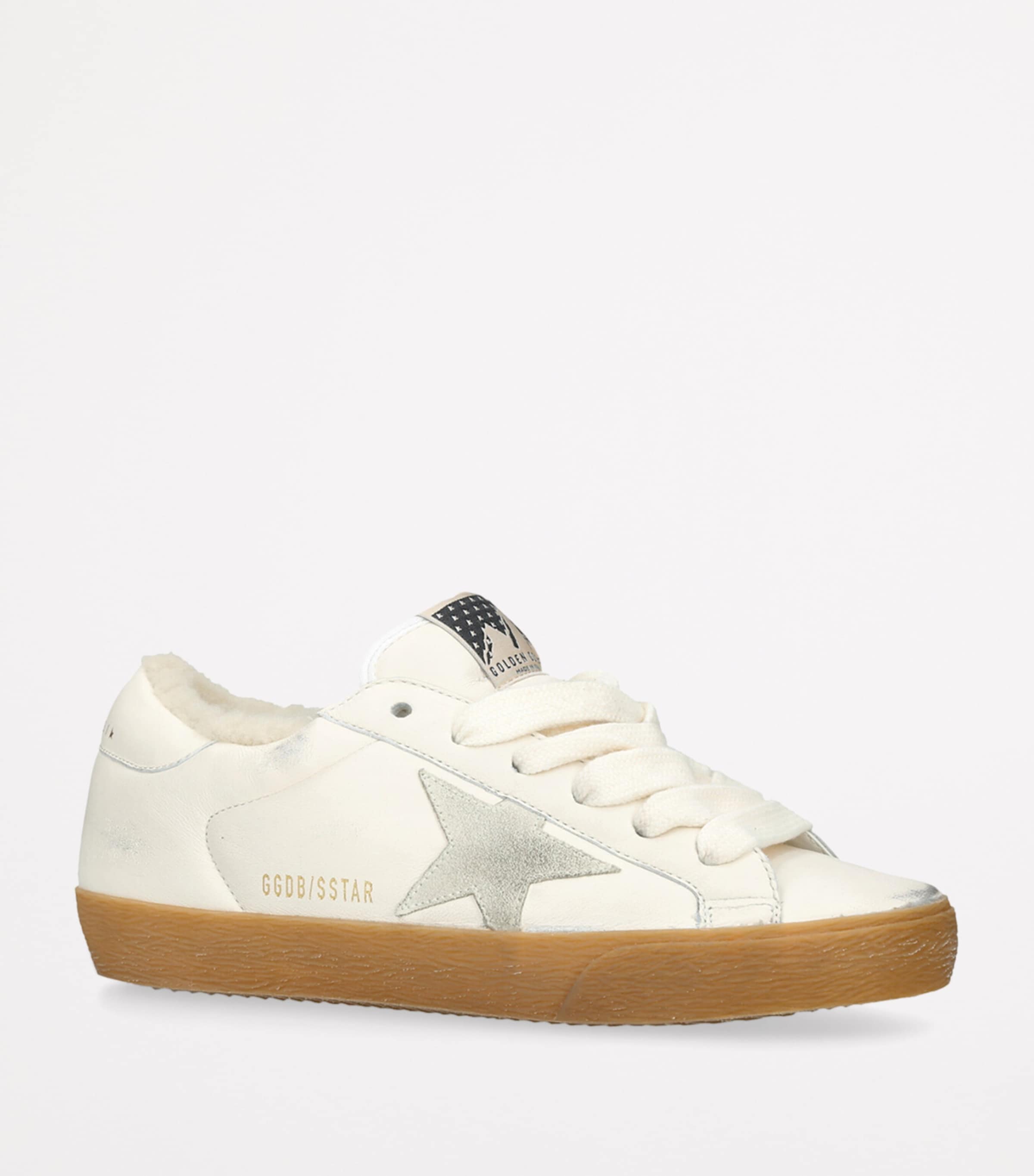 Golden Goose Leather Super-Star Sneakers White Image 3
