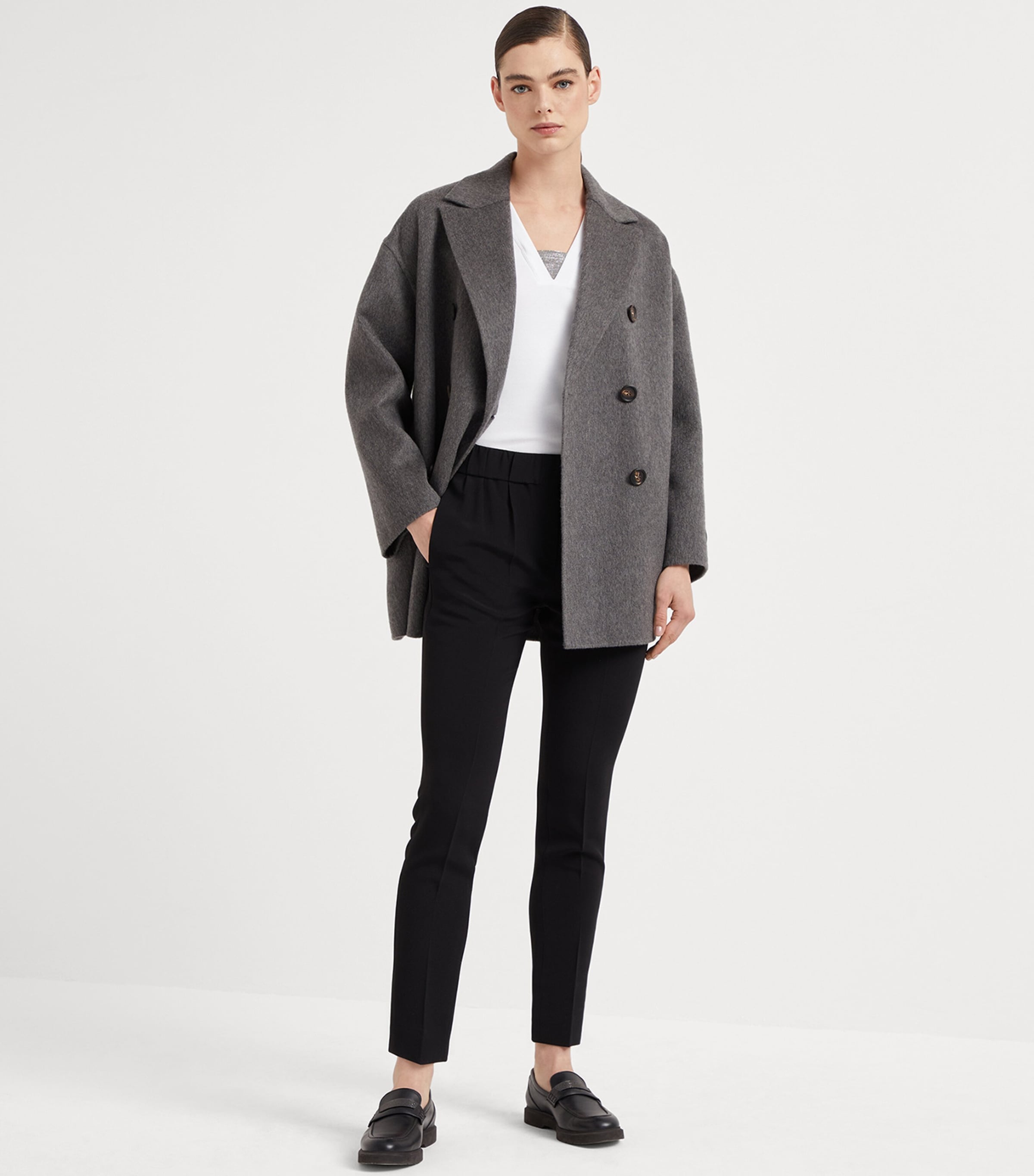 Crepe Cady Slim Trousers C101 Image 4