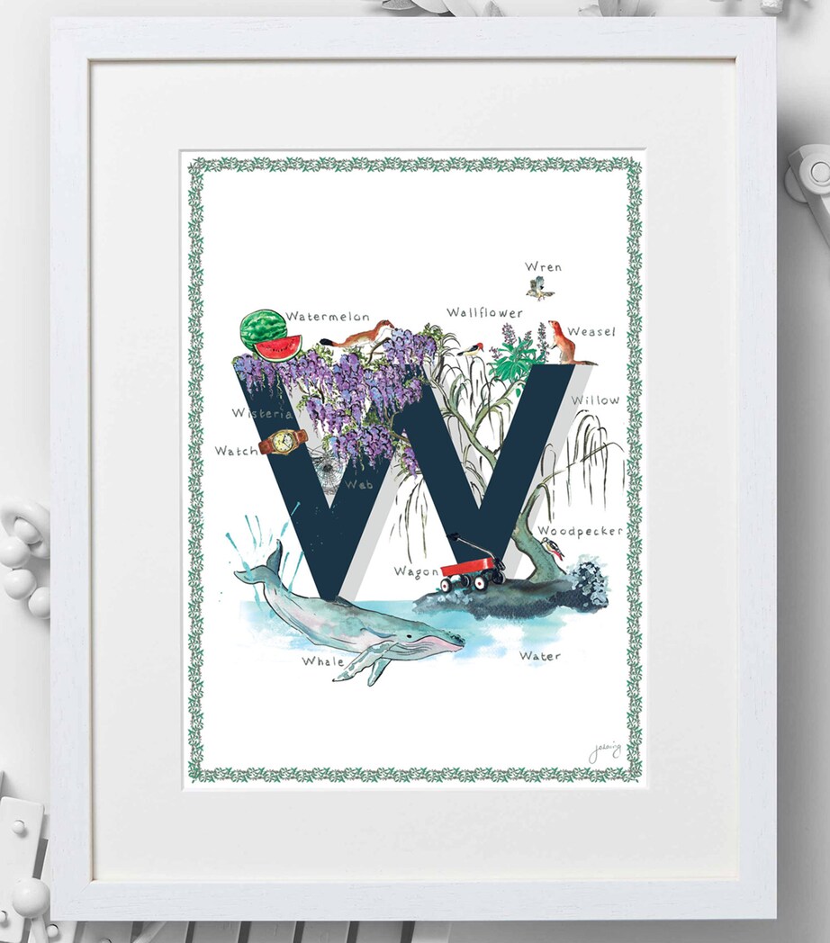 A4 Letter Print NAVY Image 2