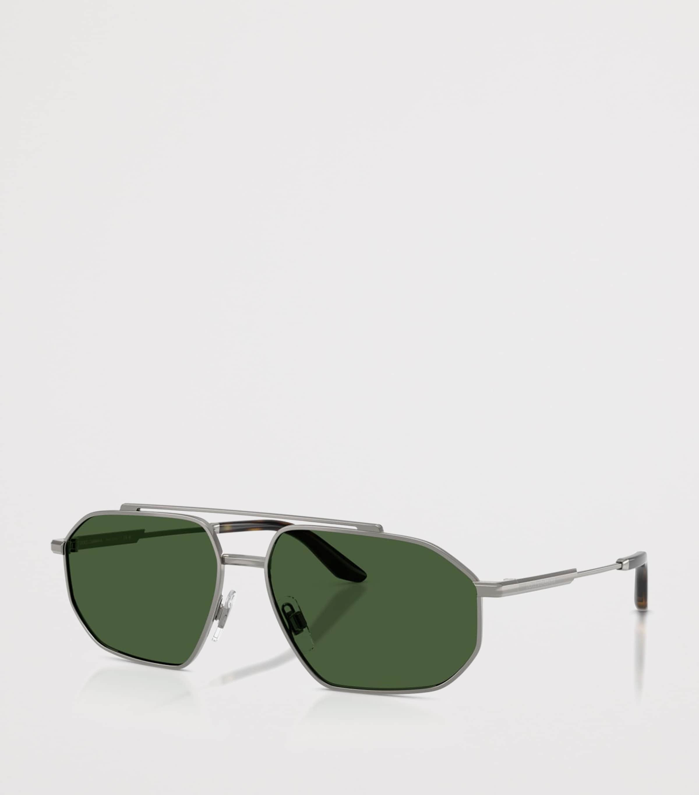 Dolce&Gabbana Metal Pilot Sunglasses Grey Image 2