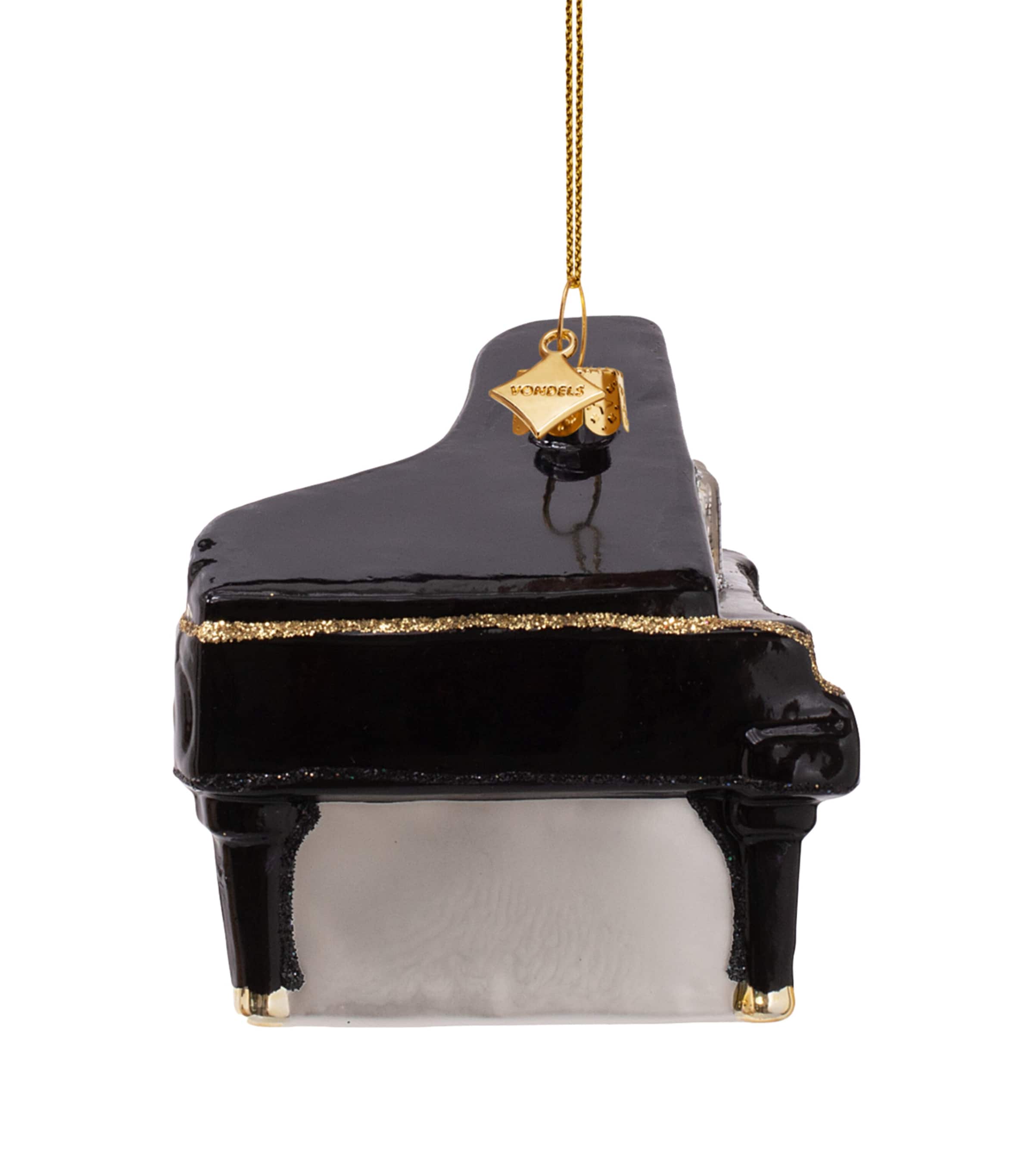 Harrods Grand Piano Tree Decoration Black Image 3