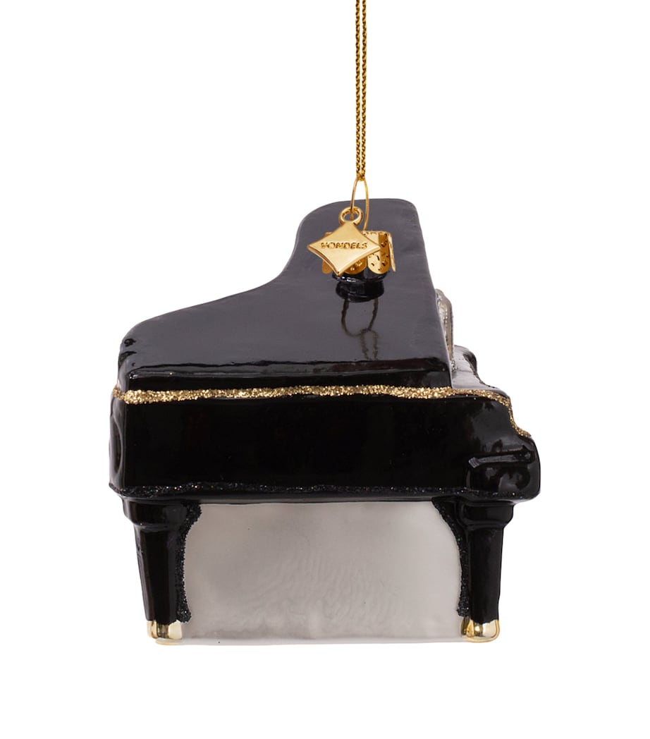Harrods Grand Piano Tree Decoration Black Image 3