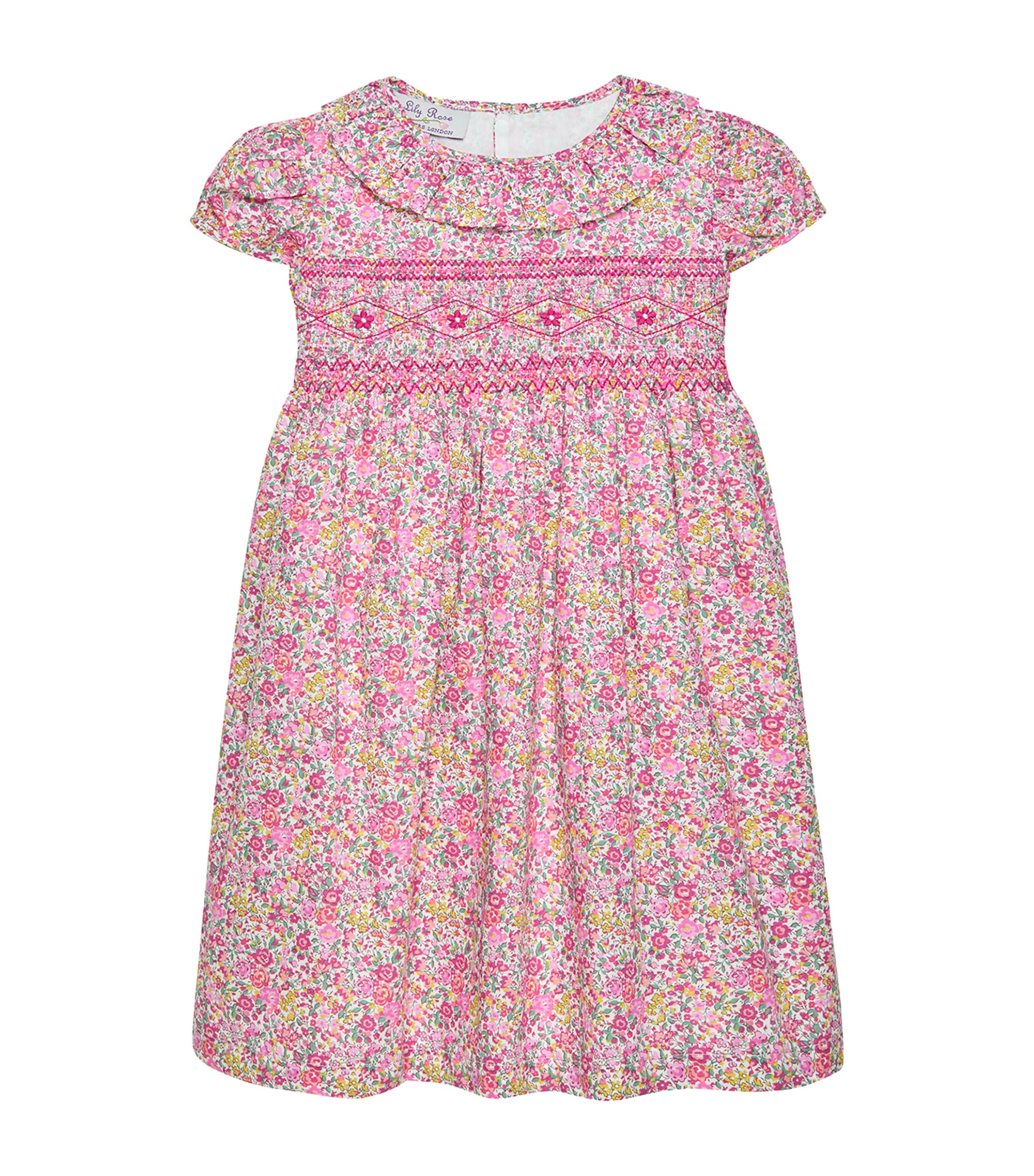 Trotters Liberty Print Emma Georgina Dress (6-11 Years) Br Pink Emma & Georg Image 1