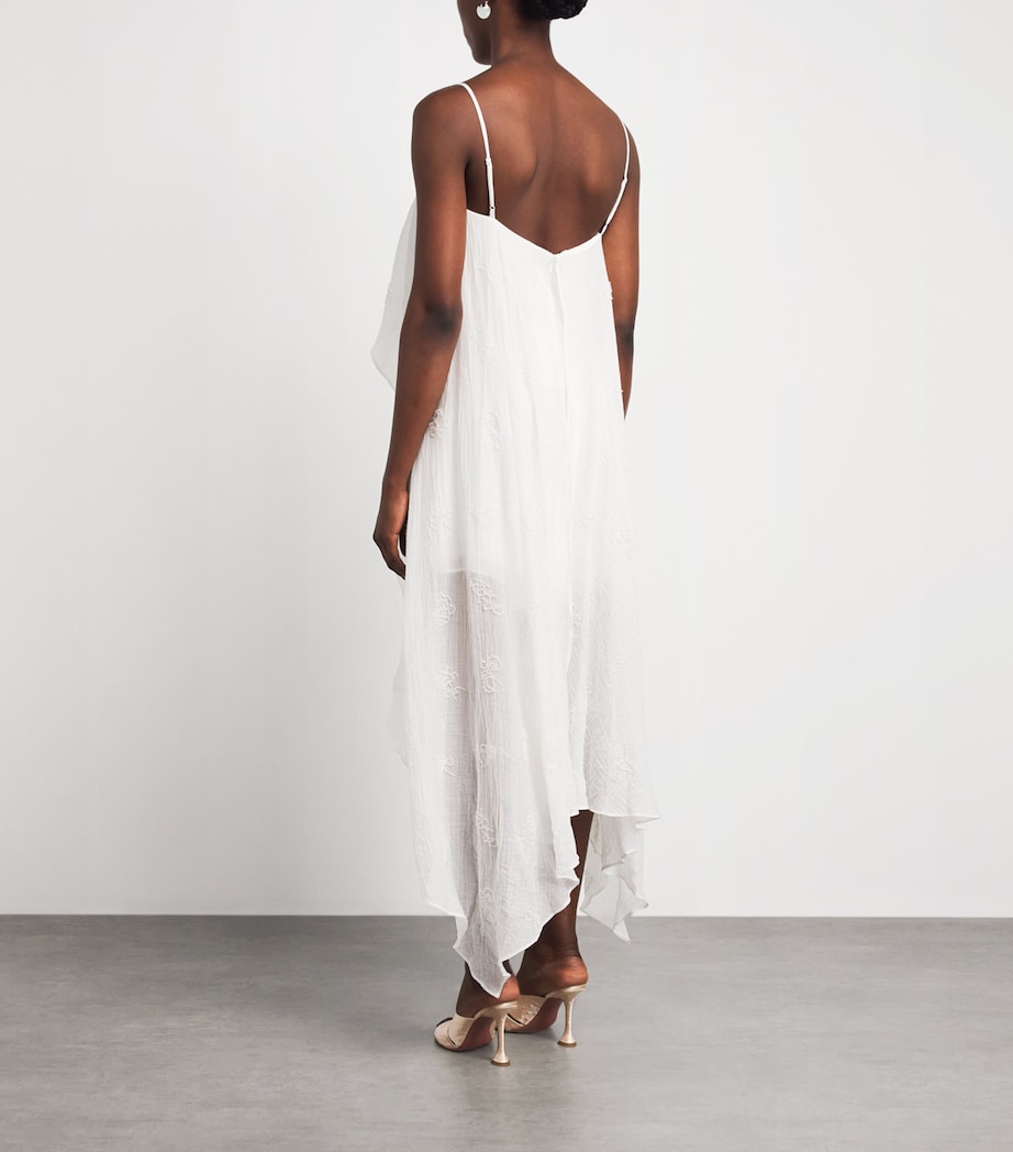staud white dress Vincent White / S tie neck detail. STAUD, Amalina Linen Mini Dress