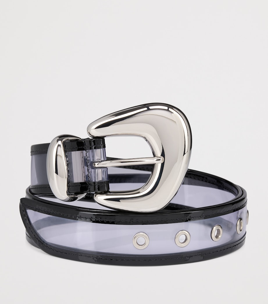 Bubble PVC Patent Leather Belt B038 Image 4
