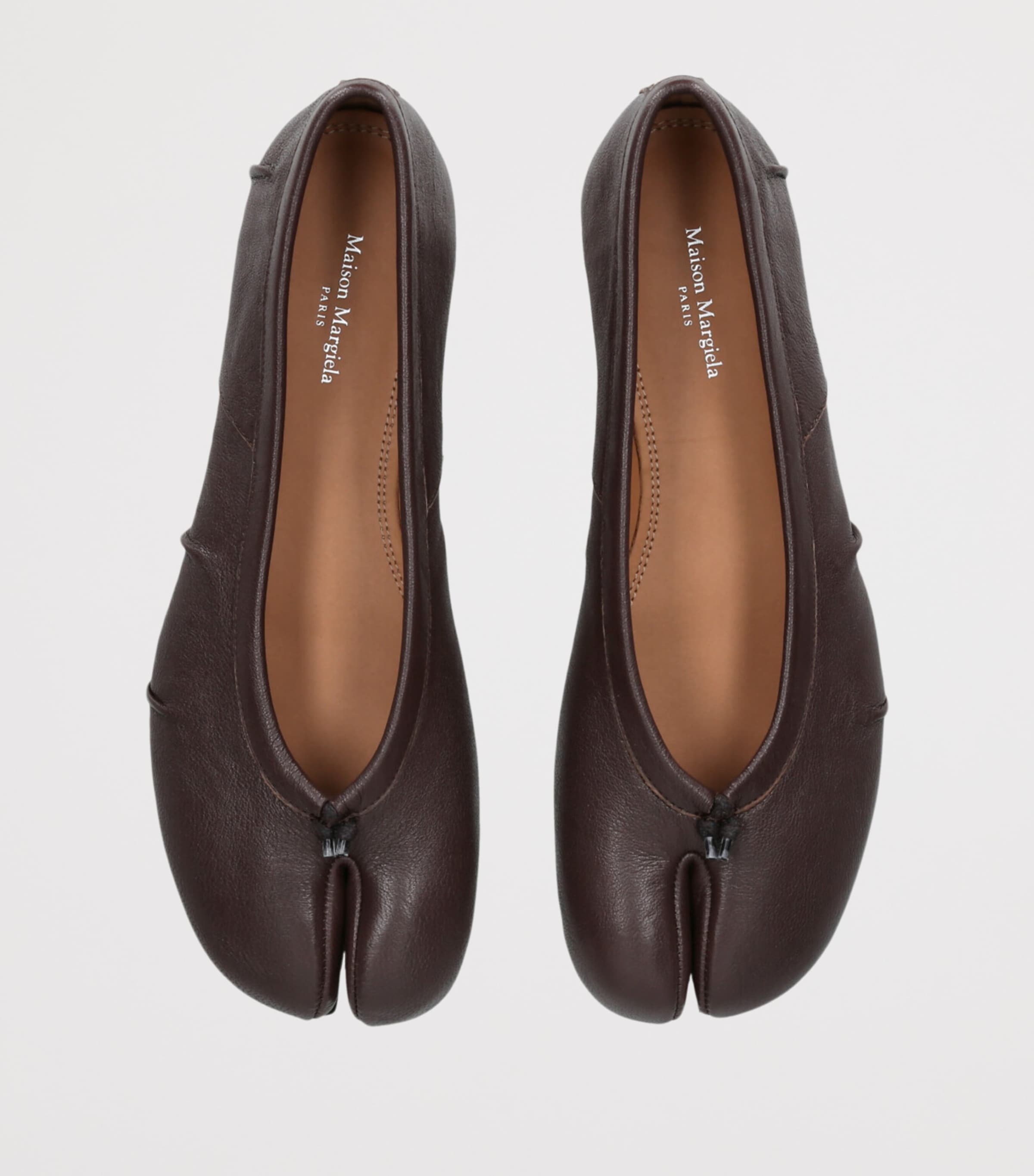 Maison Margiela Womens Leather Tabi Ballet Flats Other Image 6