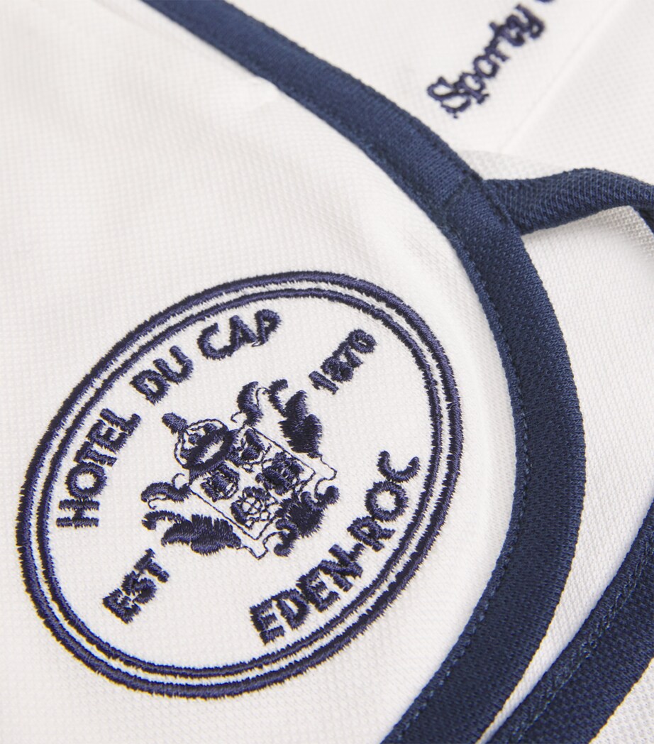 x Hotel du Cap-Eden-Roc Piqué Shorts WHITE/NAVY Image 5