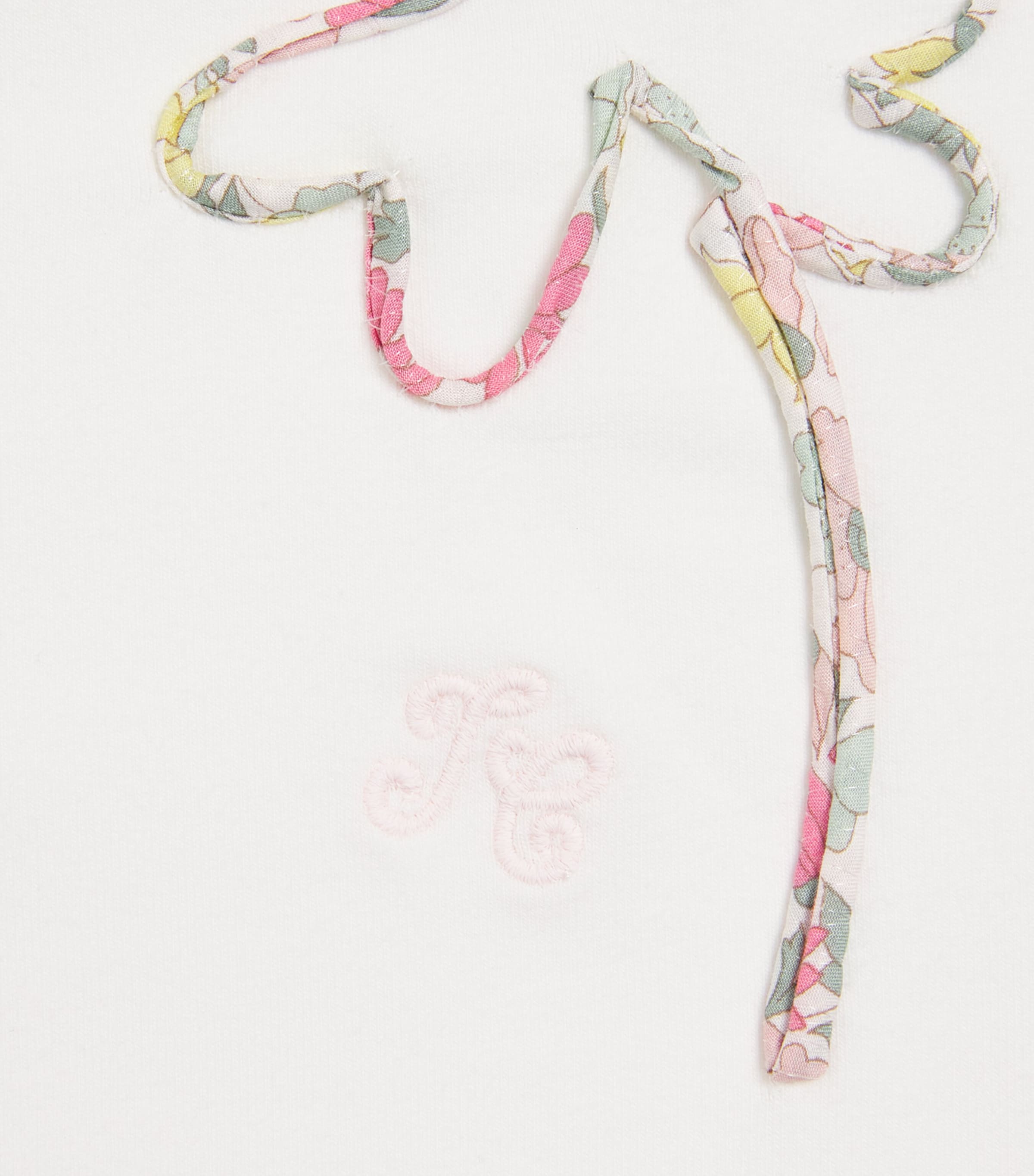 Cotton Embroidered T-Shirt (2-12 Years) 13NACRE Image 3