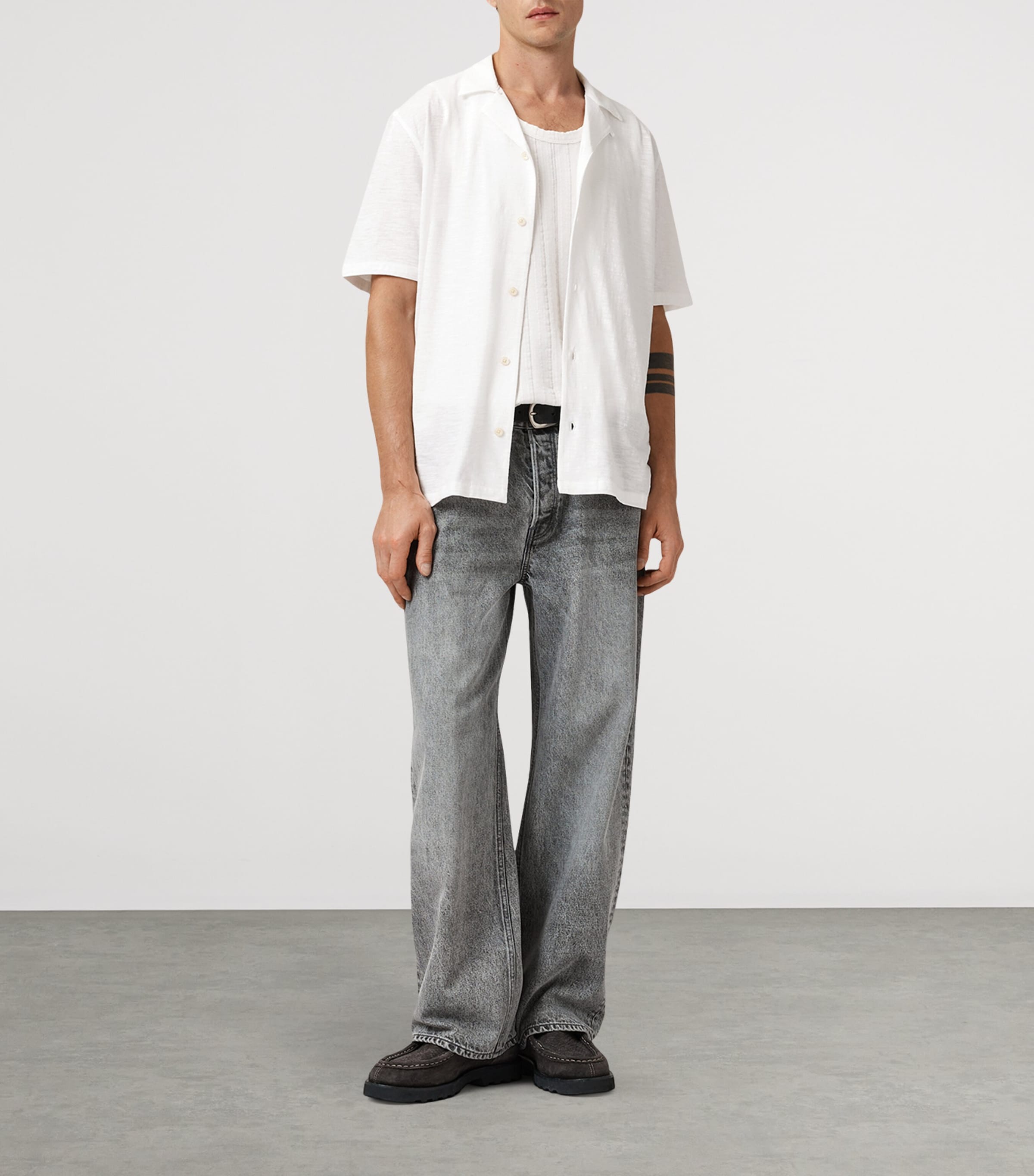 Organic Cotton Robson Shirt OFF WHITE Image 4