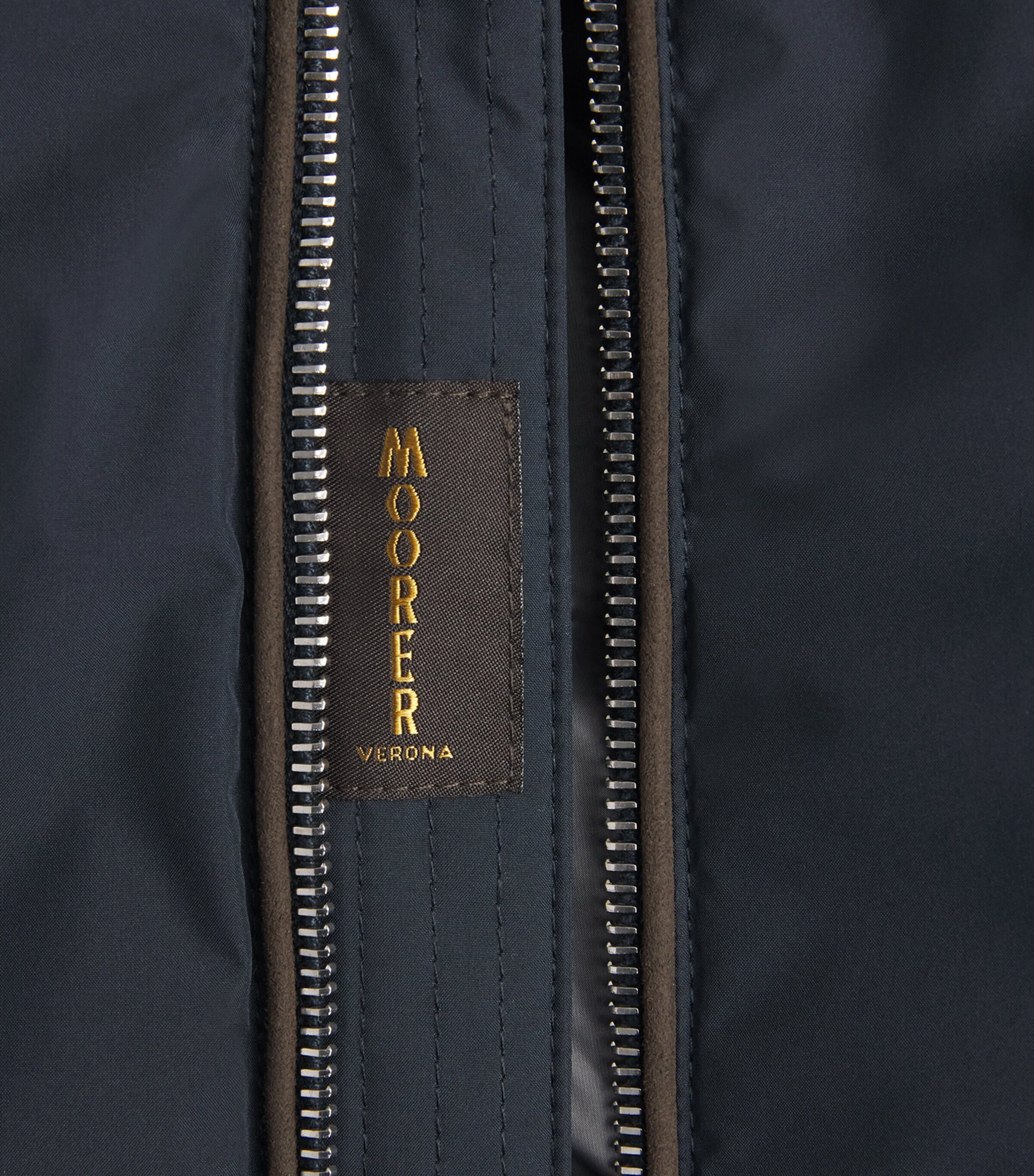 Moorer Mens Quilted Hybrid Jacket Blu Image 6
