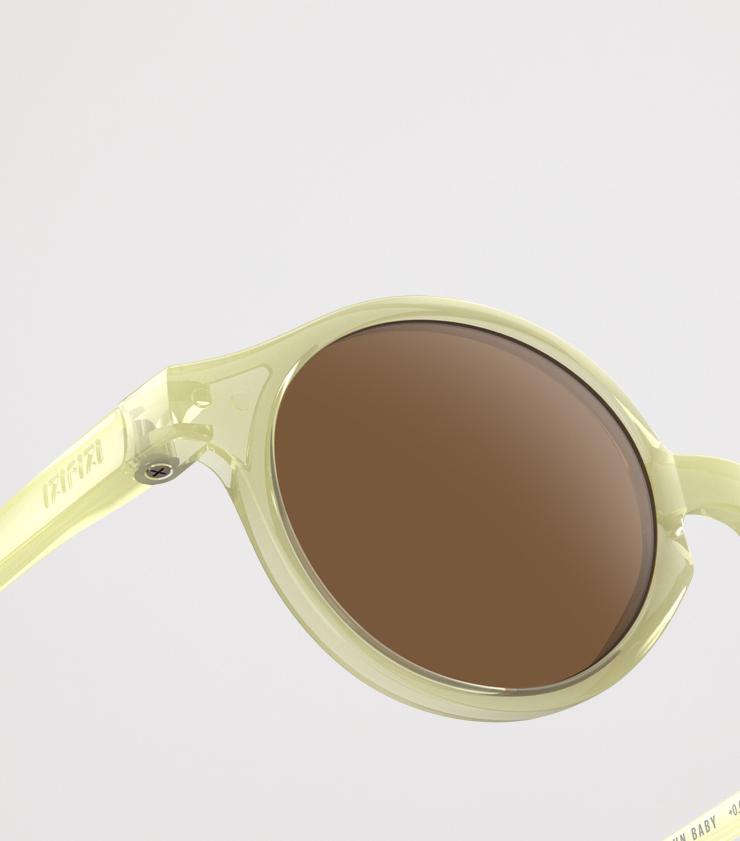 IZIPIZI KIDS #d Round Baby Sunglasses (0 Months-3 Years) Vanilla Image 3