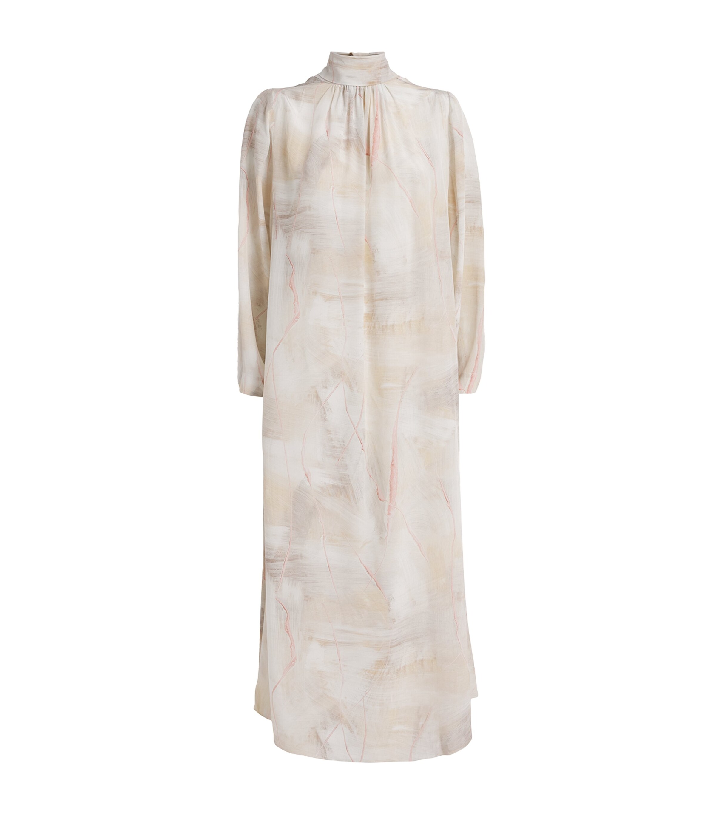 Fabiana Filippi Womens Silk Maxi Dress Burro/acro/peona Image 1