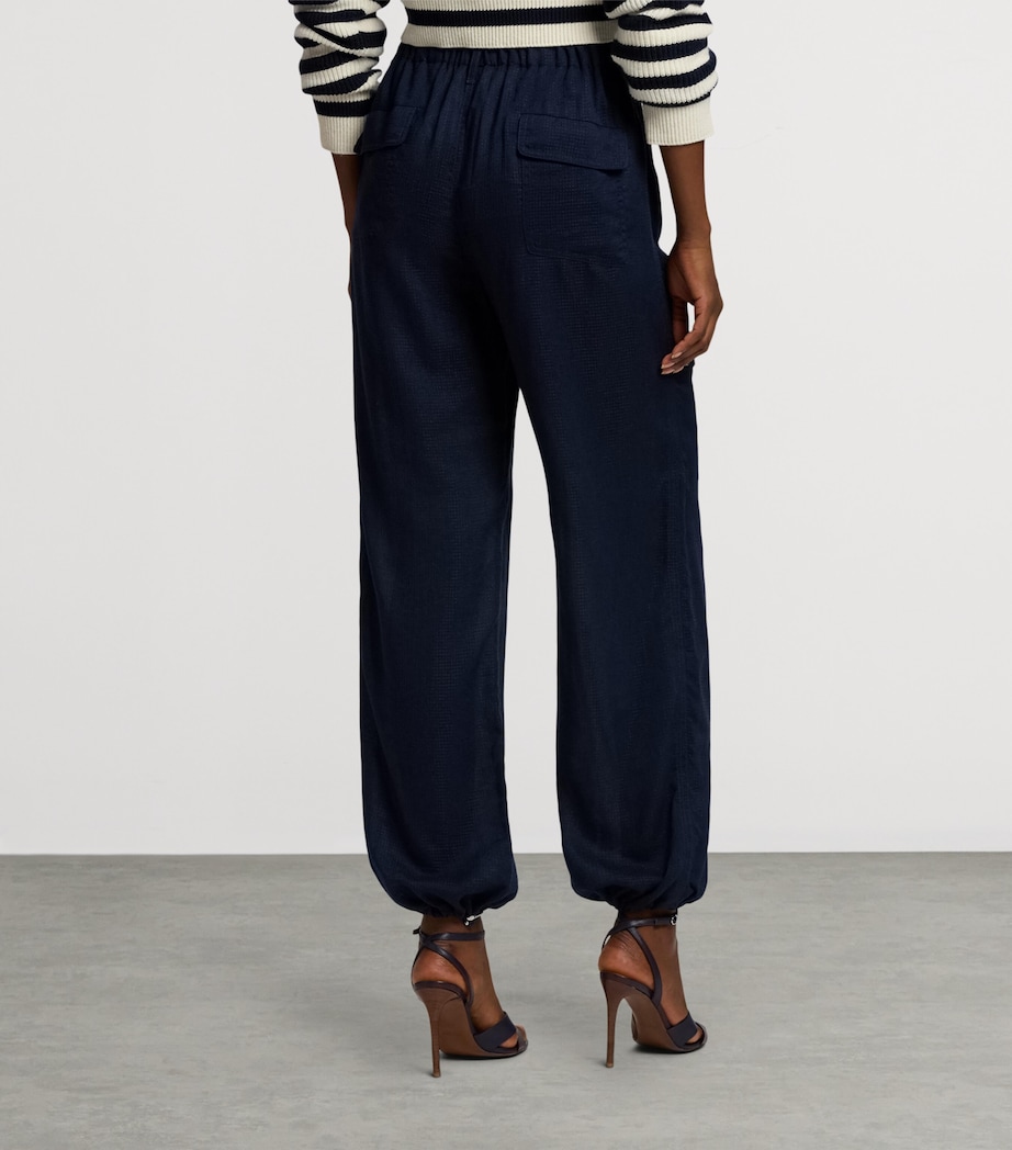 Ralph Lauren Collection Womens Ripstop Briella Cargo Trousers Navy Image 8