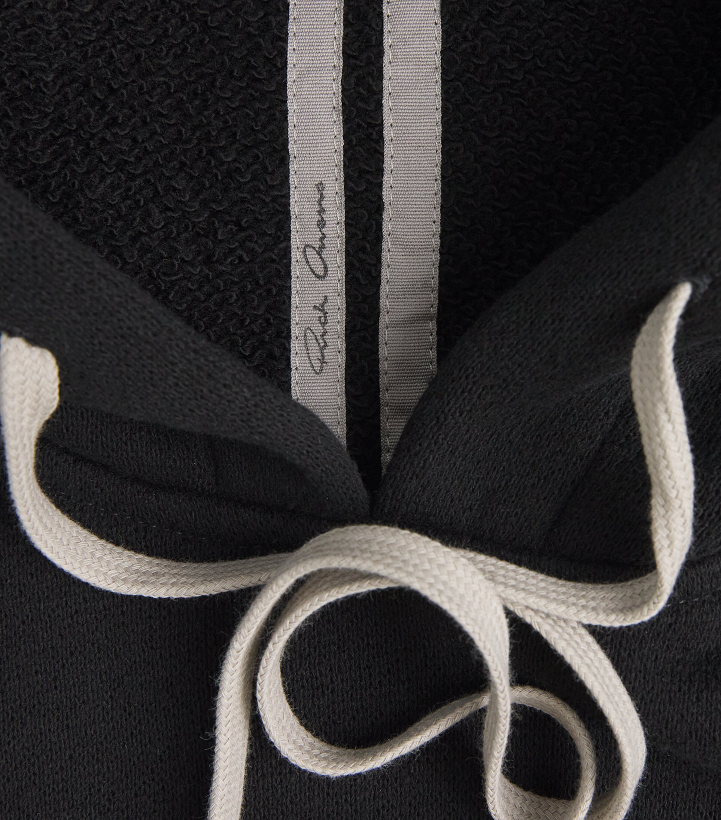 Rick Owens Mens Cotton Jersey Sleeveless Hoodie Black/ Image 6