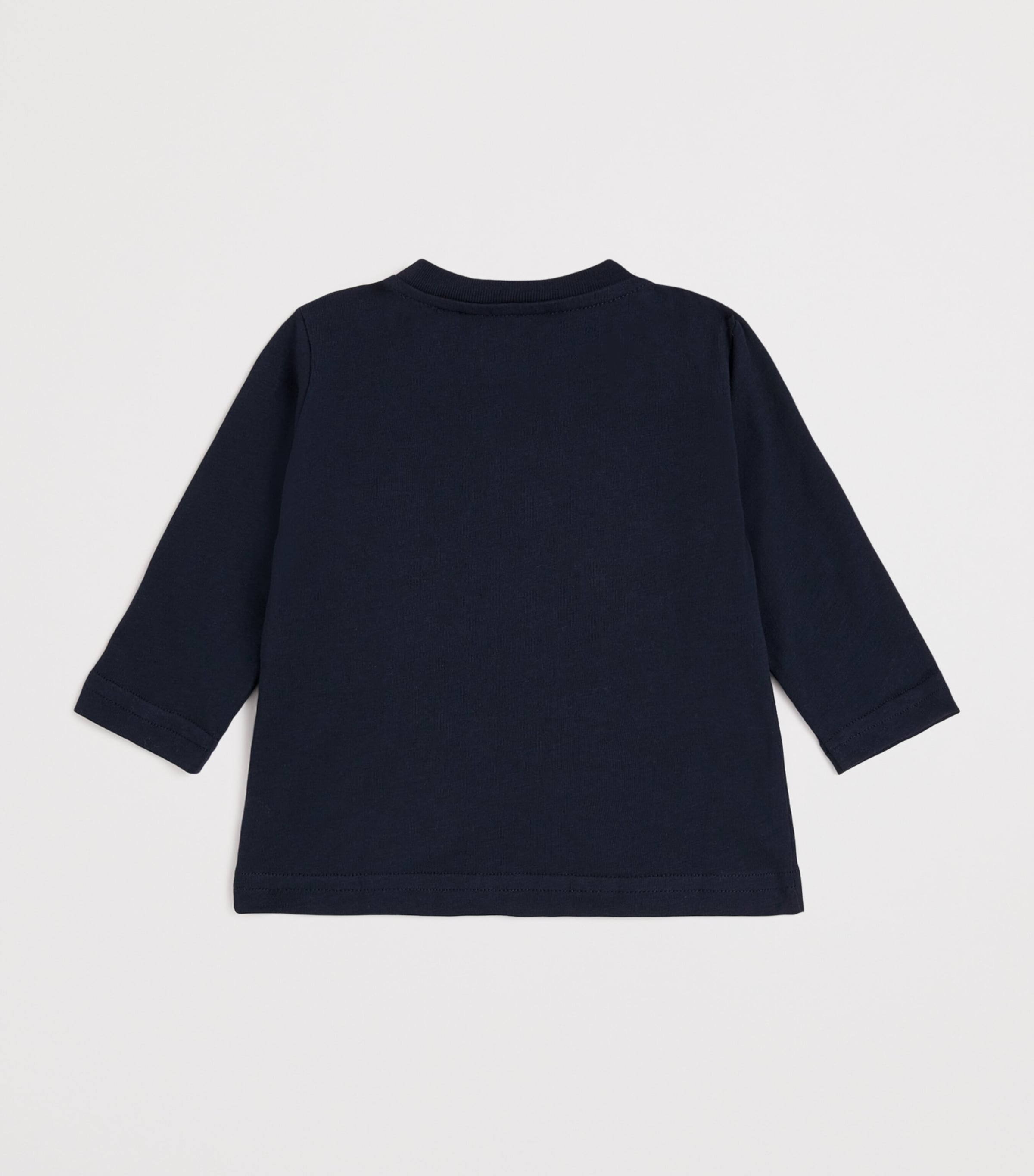 Cotton Embroidered Owl Long-Sleeve T-Shirt (6-36 Months) 071LIGHT GREY Image 2